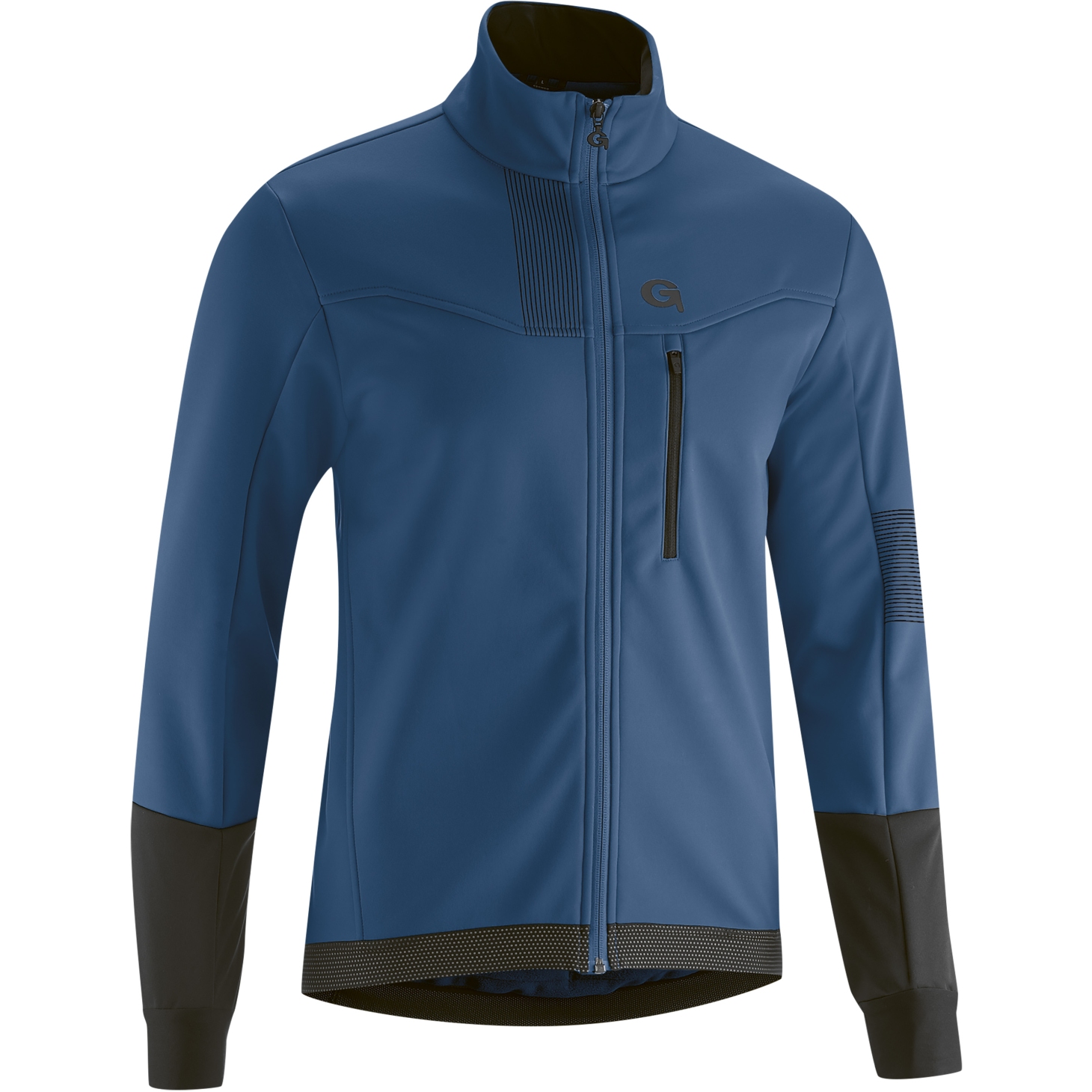 Picture of Gonso Valaff Men&#039;s Softshell Cycling Jacket - Insignia Blue/Black
