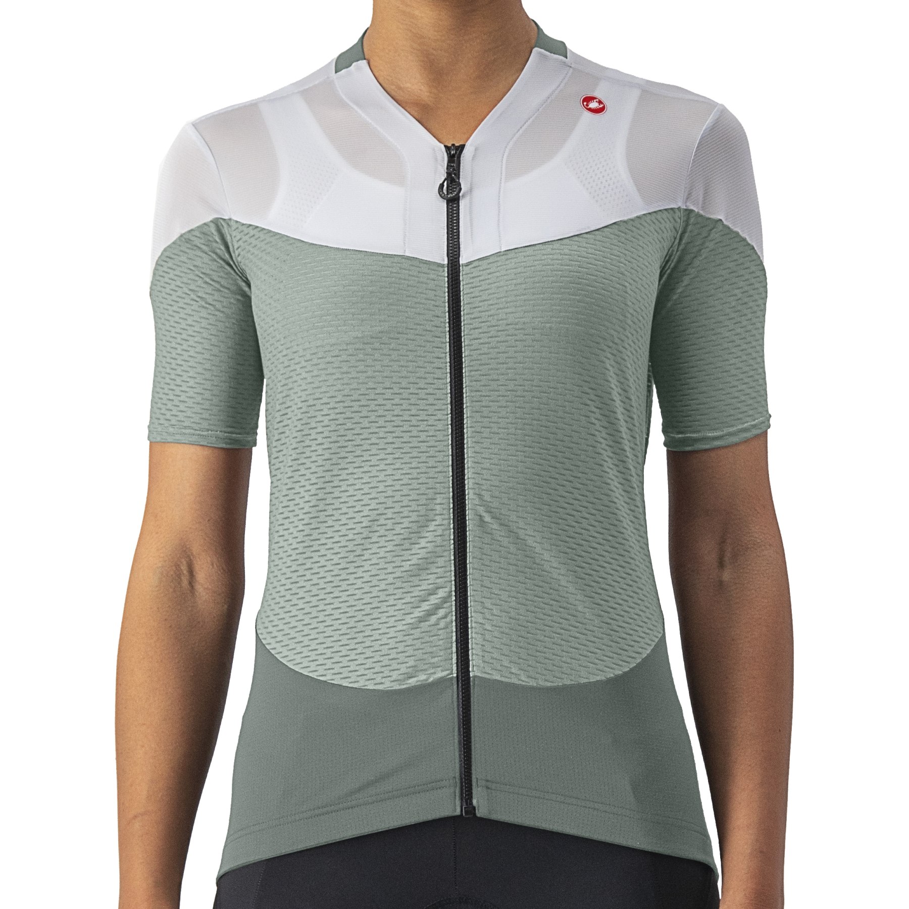 Picture of Castelli Gradient Color Block Jersey Women&#039;s - defender green/ivory 346