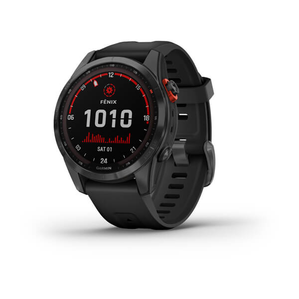 Produktbild von Garmin fenix 7S Solar GPS Smartwatch - schiefergrau/schwarz