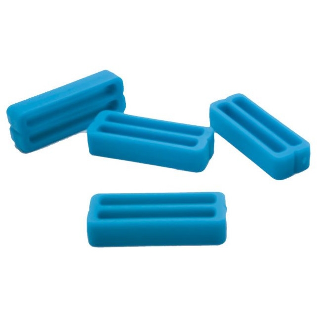 Productfoto van FixPlus Strapkeeper for 35 cm, 46cm &amp; 66cm Straps - 4 pcs - turquoise-blue