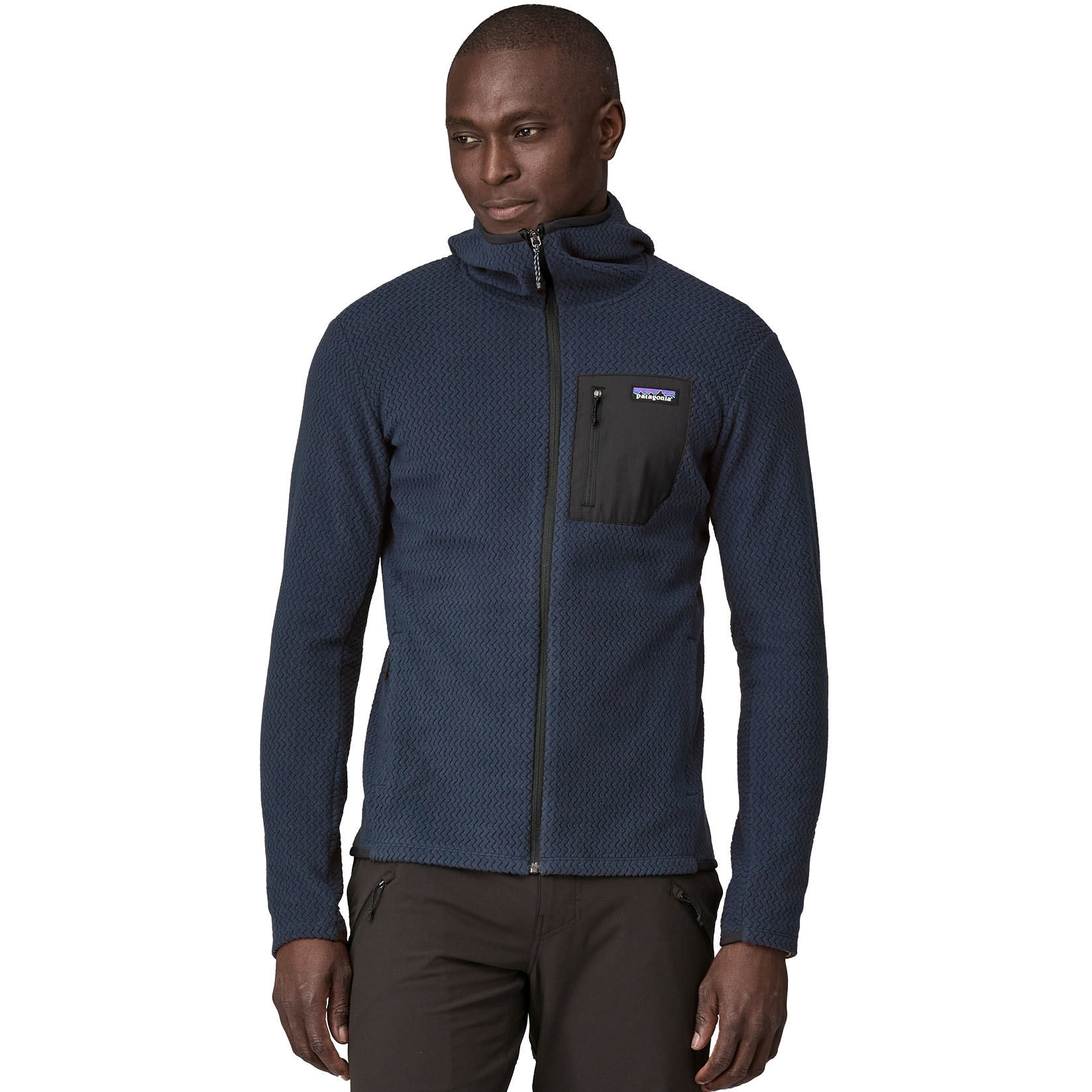 Productfoto van Patagonia R1 Air Full-Zip Hoody Fleece Jas Heren - New Navy