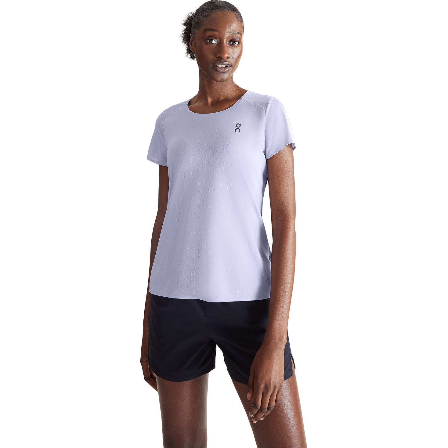 Produktbild von On Performance-T Damen Laufshirt - Lavender &amp; Black