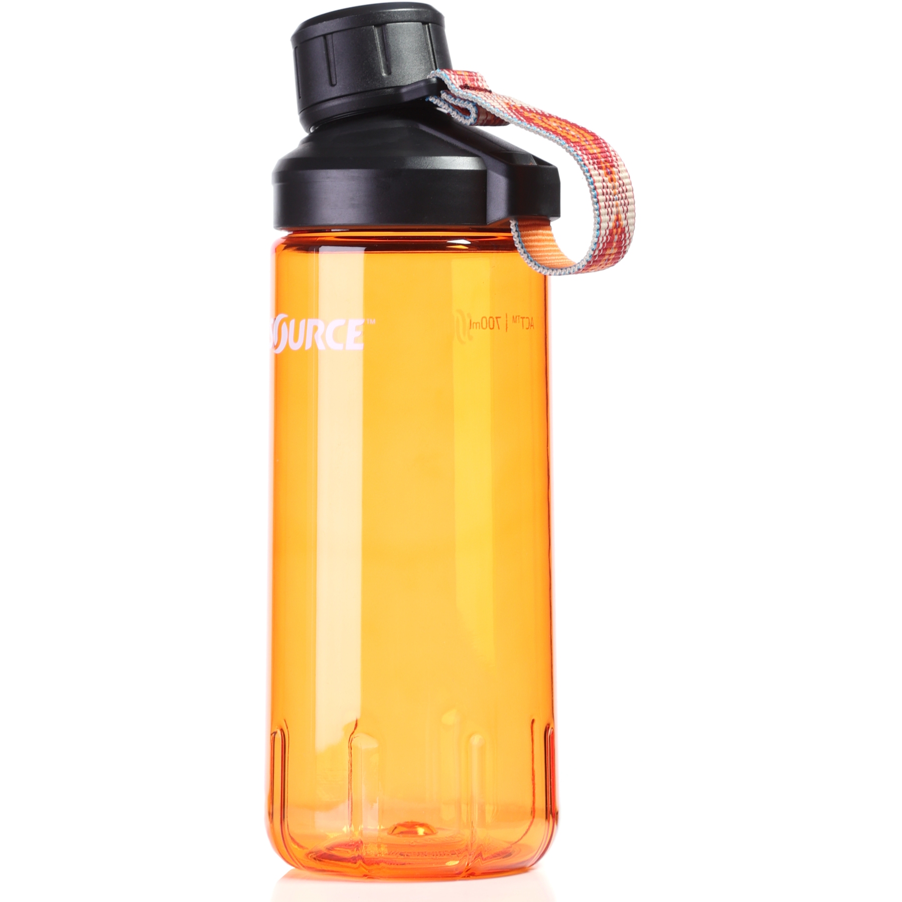 Produktbild von Source Act Tritan Clickseal Trinkflasche - 0.7L - amber orange / strap nepal