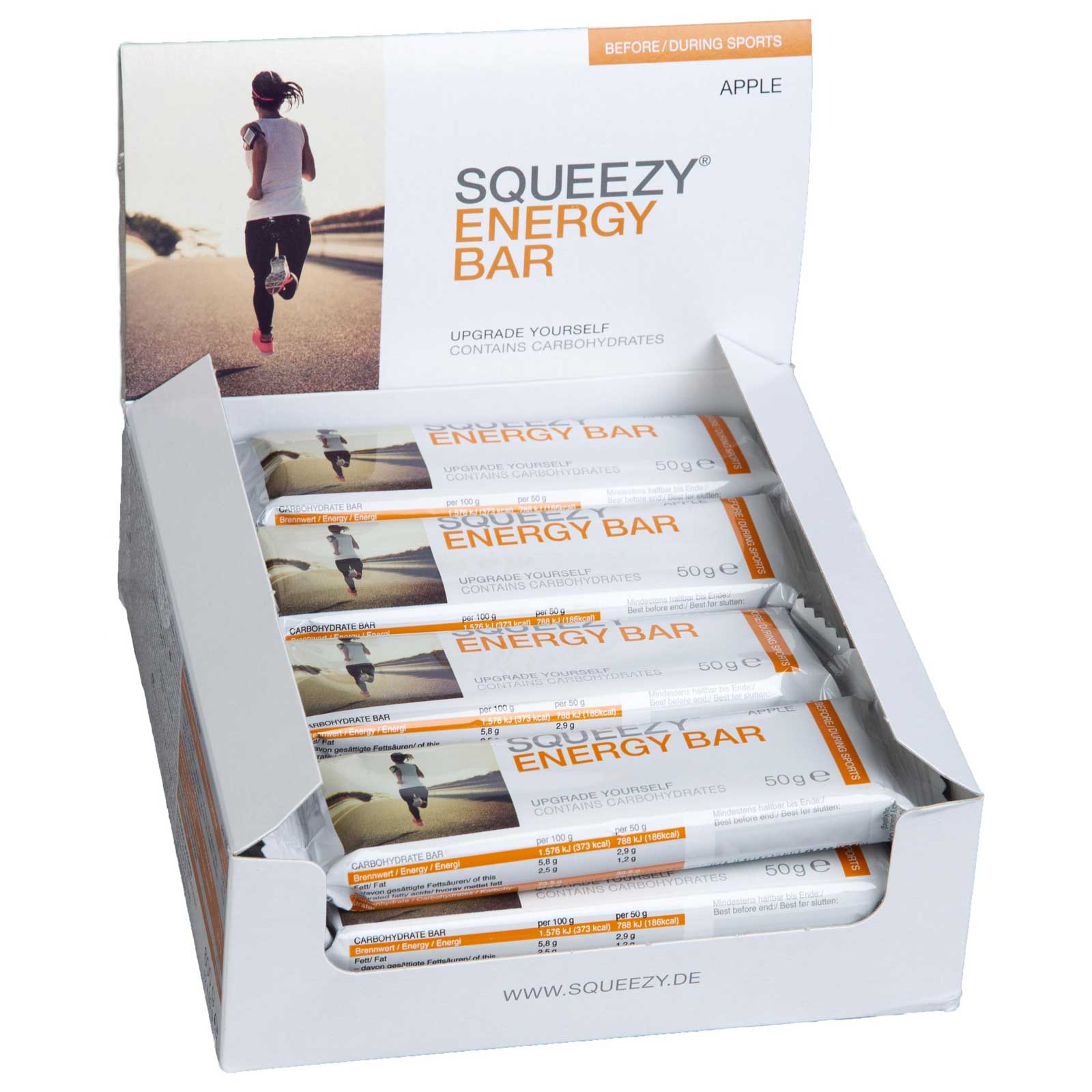 Picture of Squeezy Energy Bar with Carbohydrates - 12x50g