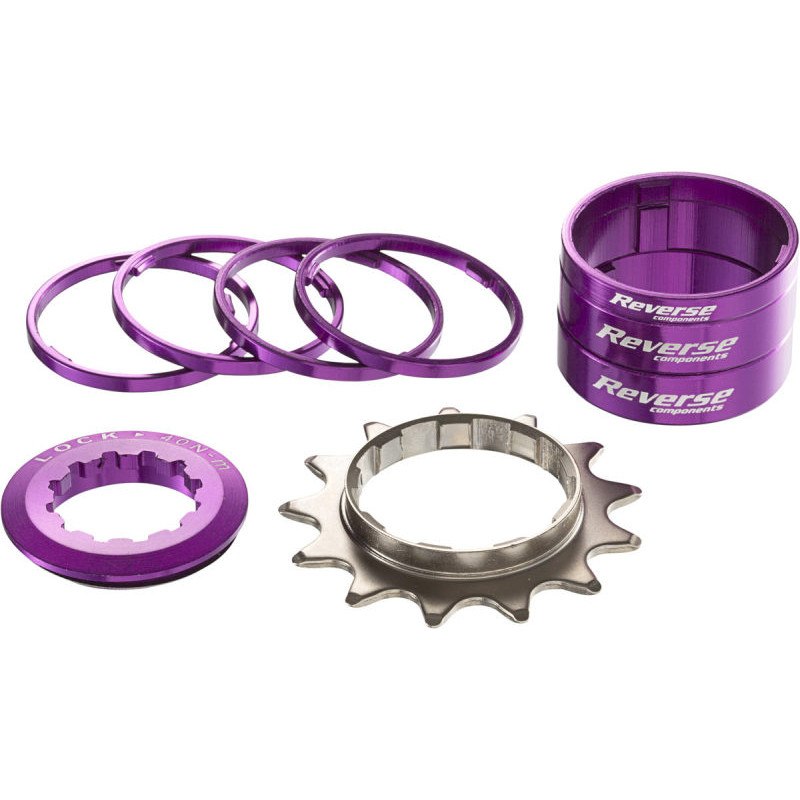 Photo produit de Reverse Components Single Speed Kit - purple
