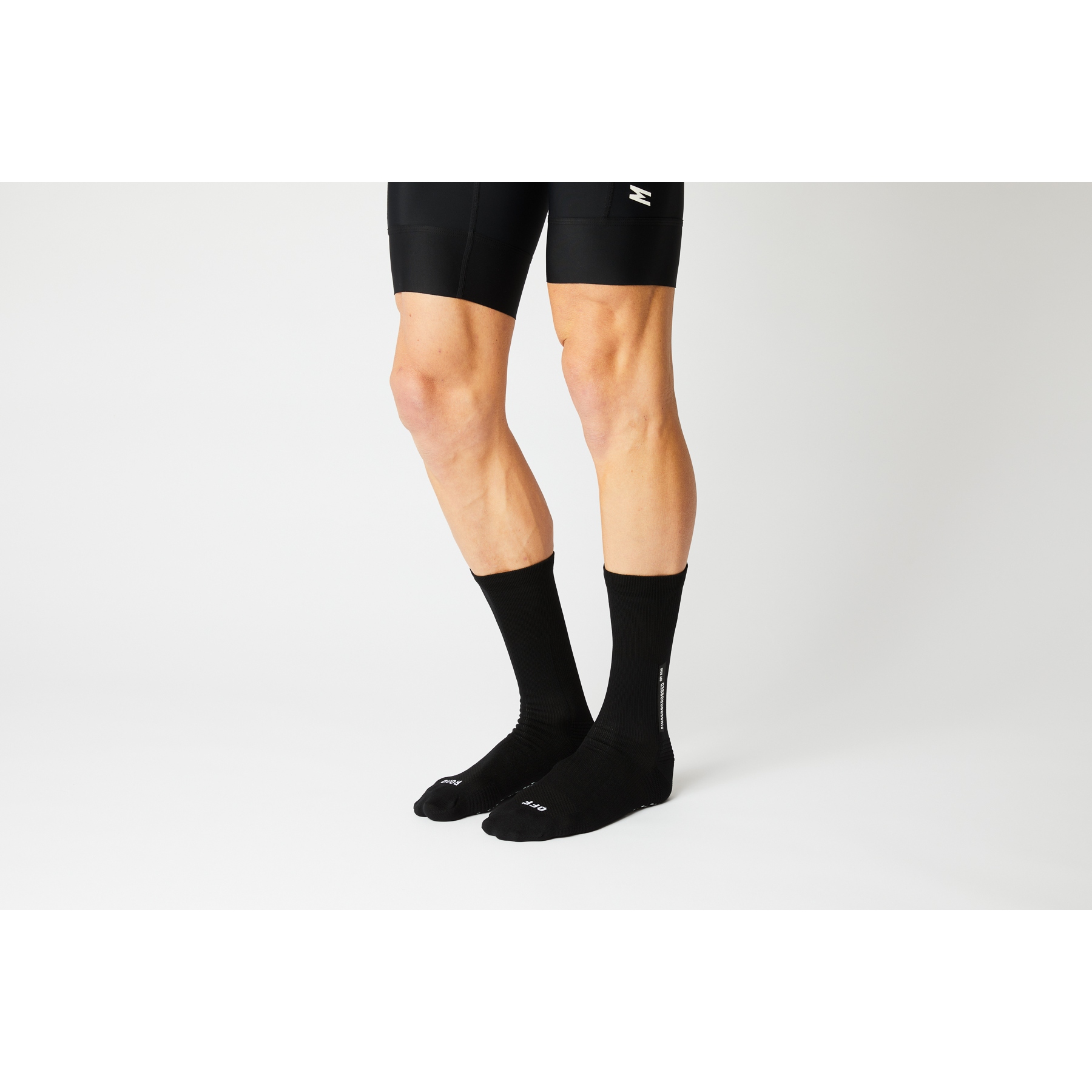 FINGERSCROSSED Calcetines Ciclismo - Aero Logo - Negro