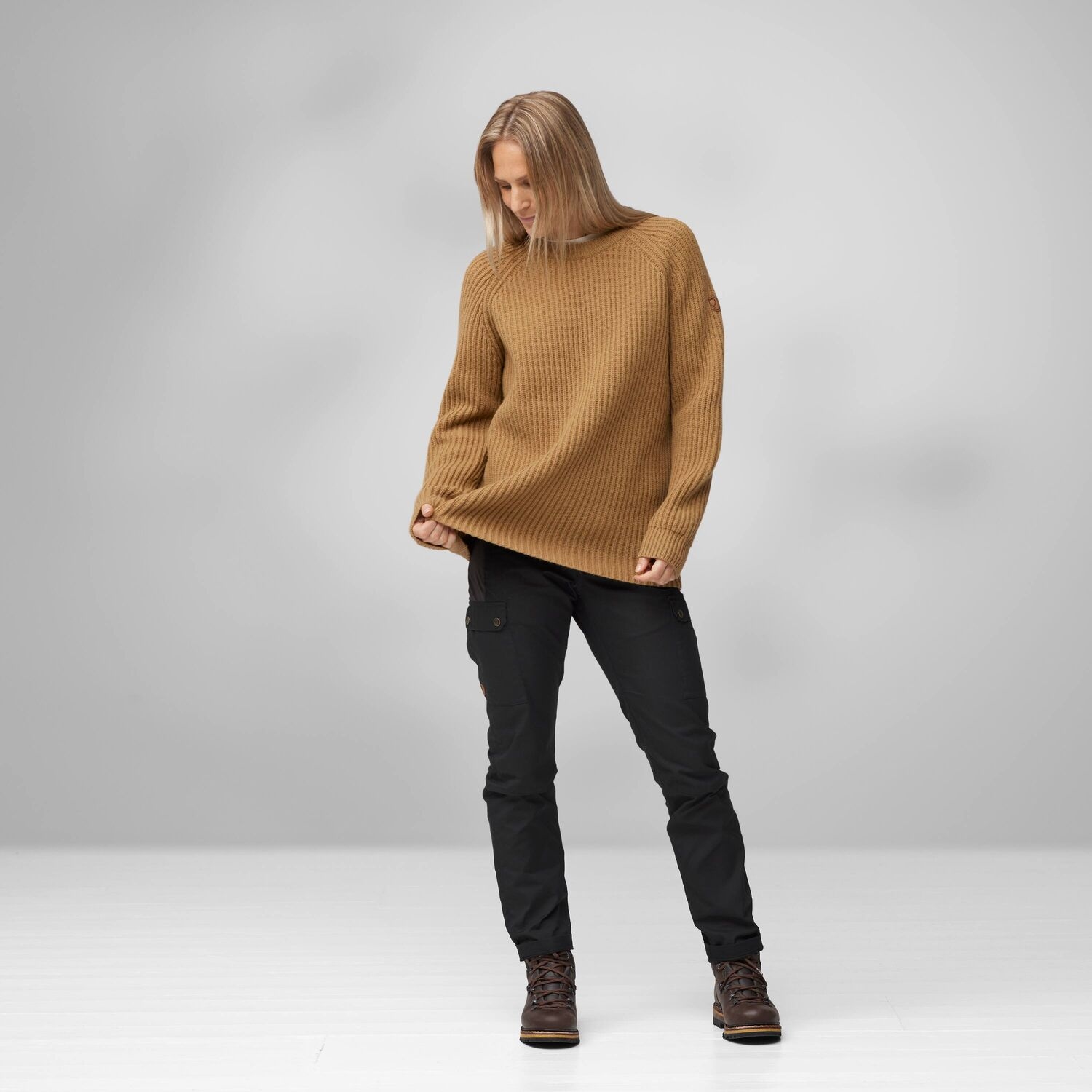 Fjällräven Övik Rib Sweater Women - dusty rose | BIKE24