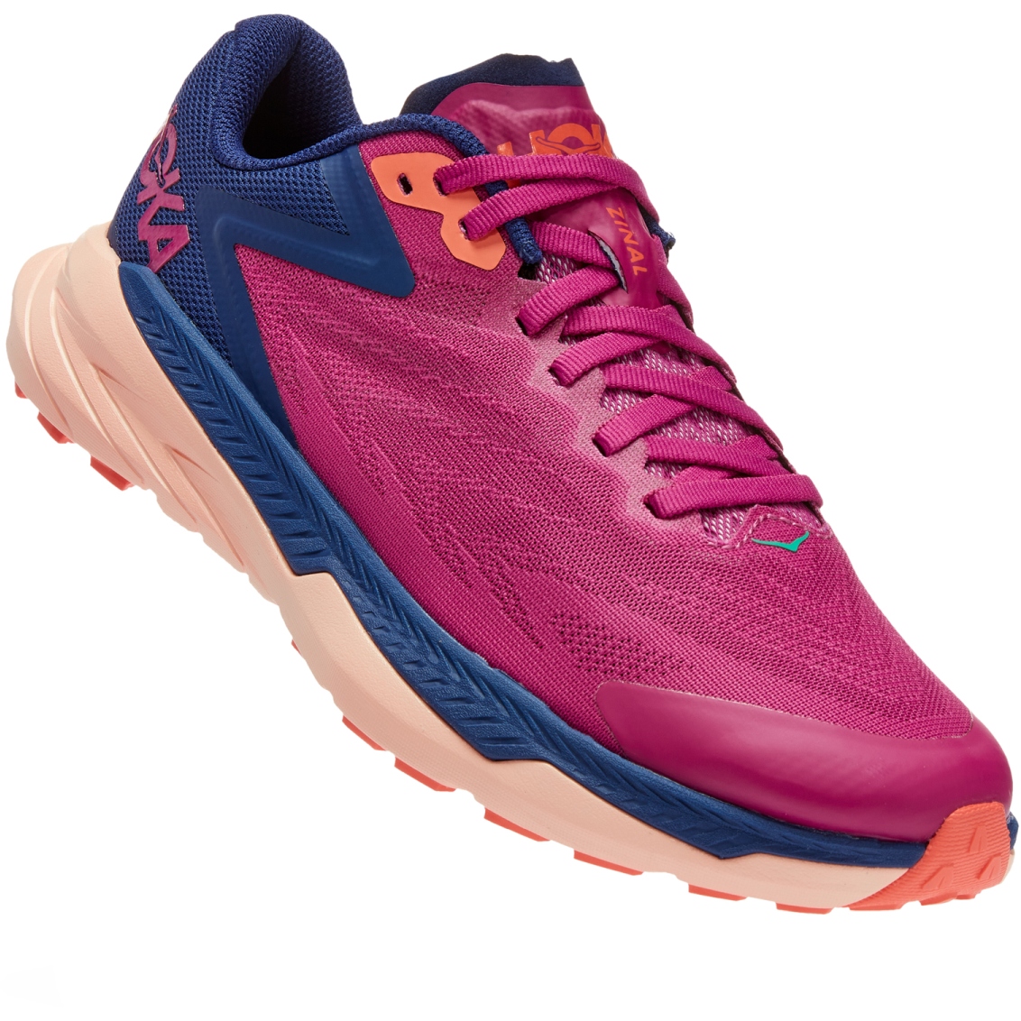 Picture of Hoka Zinal Women&#039;s Running Shoes - festival fuchsia / bellwether blue