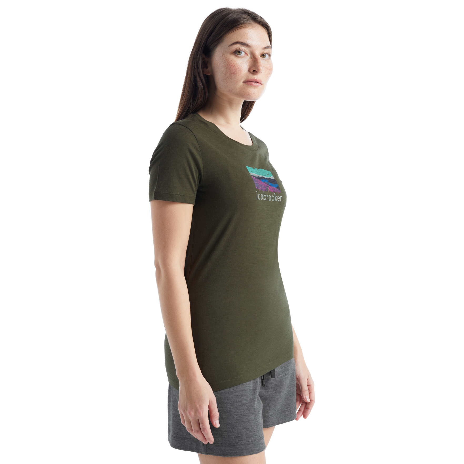 Produktbild von Icebreaker Tech Lite II Trailhead Damen T-Shirt - Loden