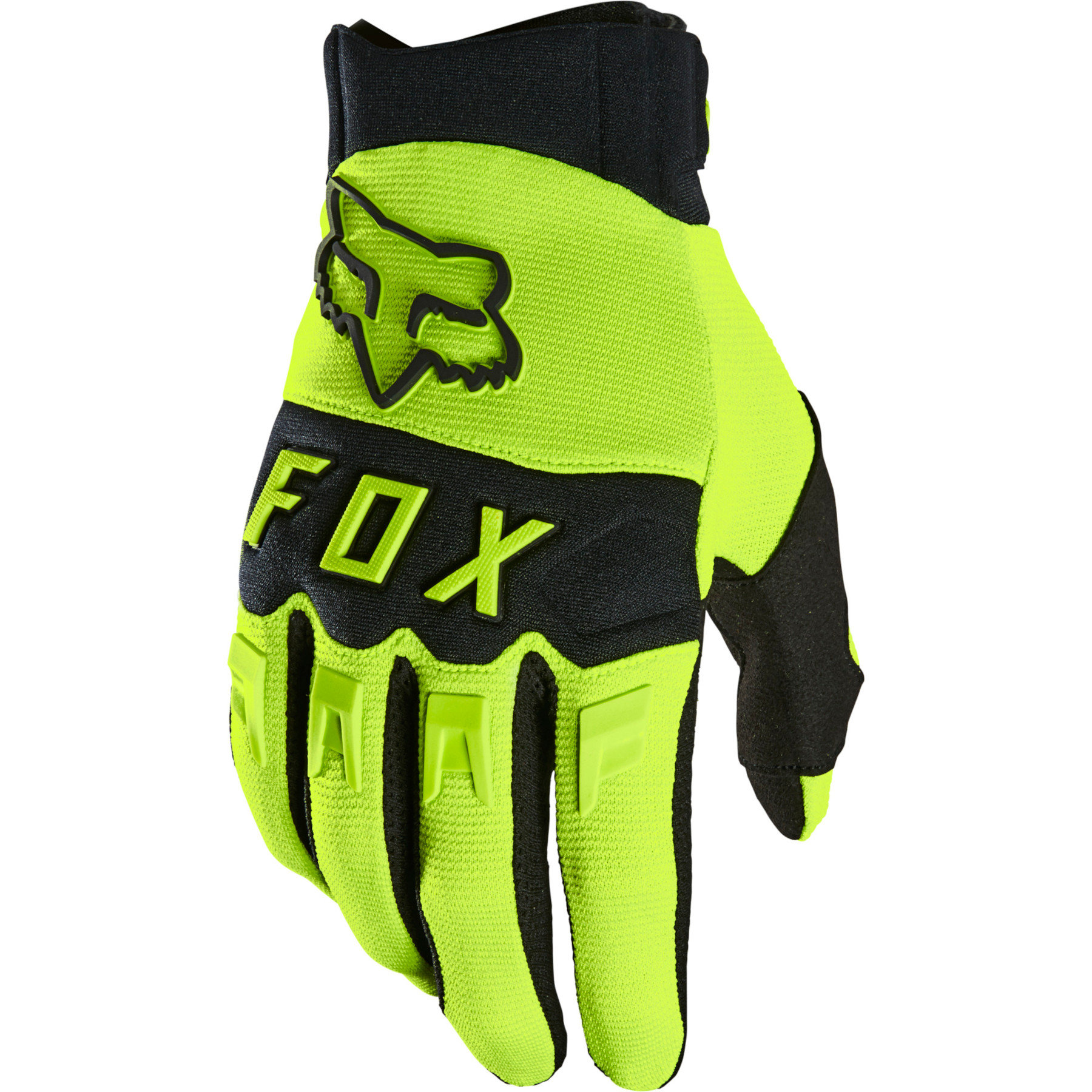 Picture of FOX Dirtpaw MTB Full Finger Gloves - flo yellow