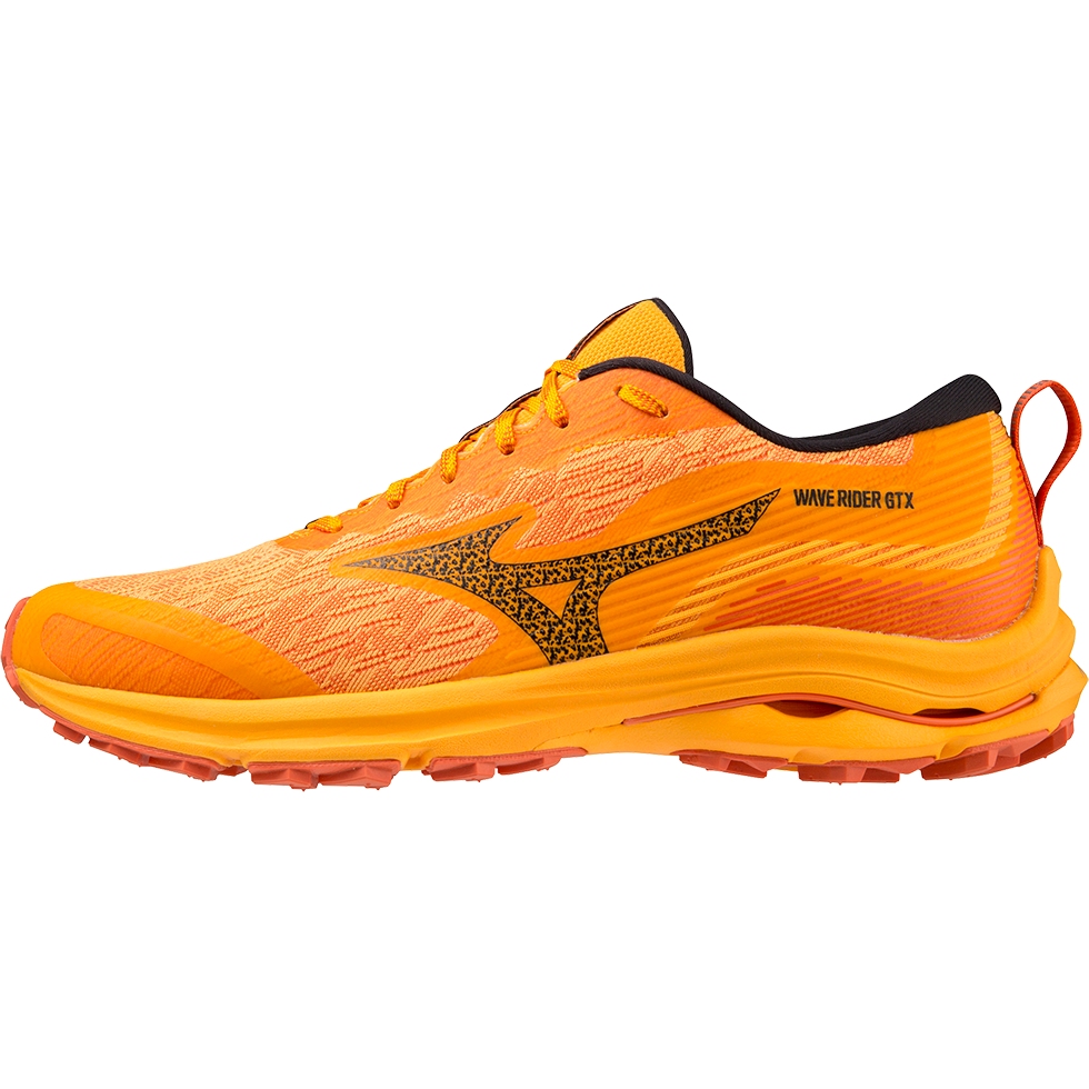 Produktbild von Mizuno Wave Rider GTX Laufschuhe Herren - Zinnia / Tigerlily / Black