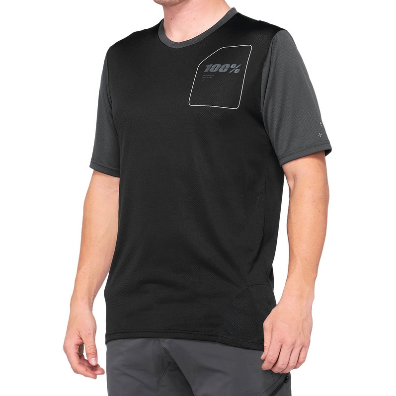 Image of 100% Ridecamp Short Sleeve Jersey - black/charcoal