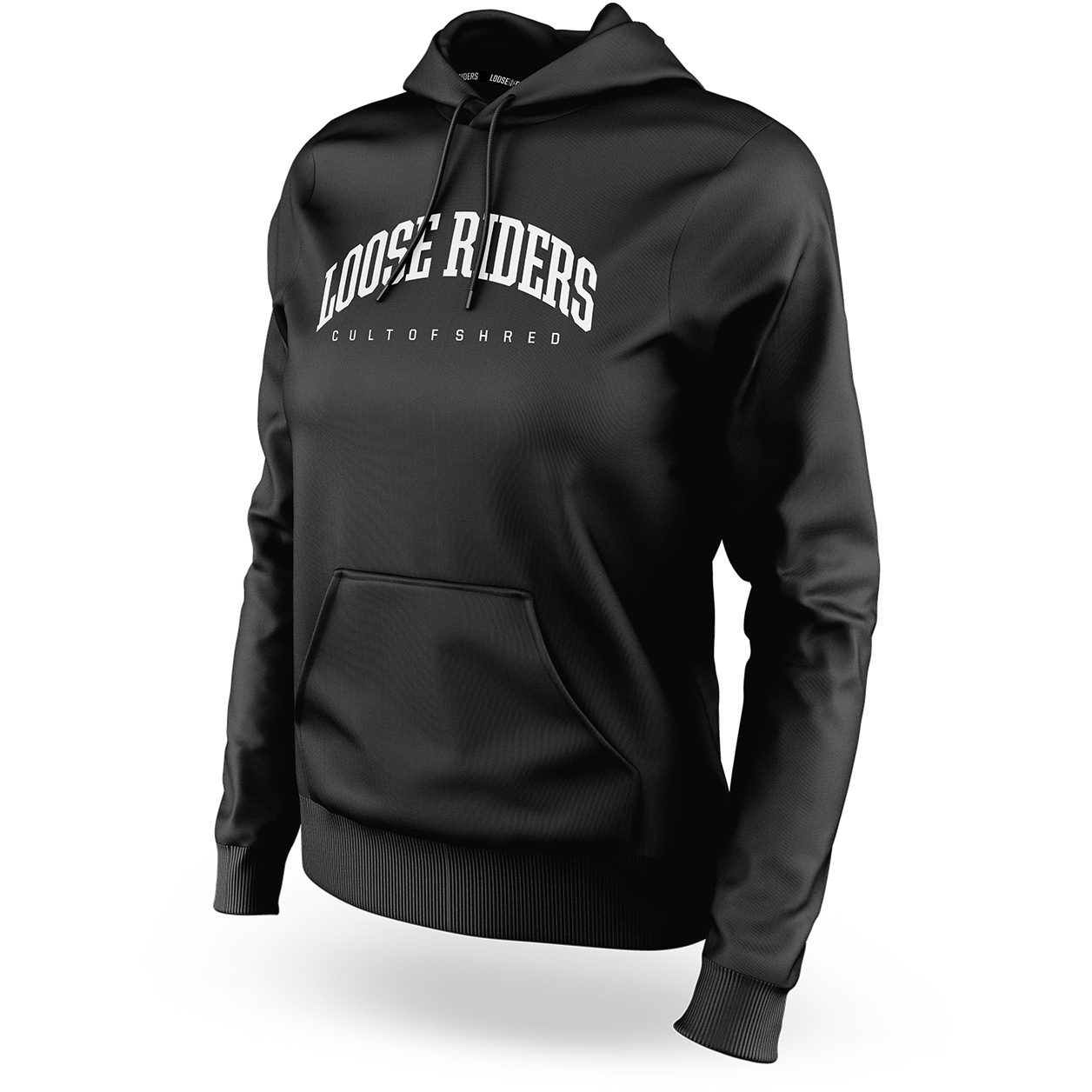 Picture of Loose Riders Classic Lifestyle Womens Hoody Pullover - Black