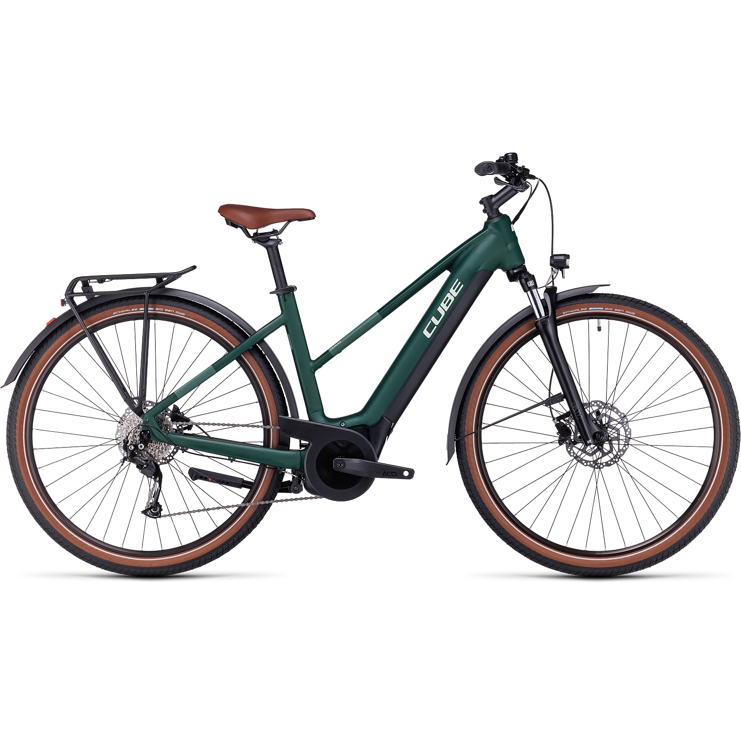 Produktbild von CUBE TOURING HYBRID ONE 500 - Damen Trekking E-Bike - 2024 - darkgreen / green