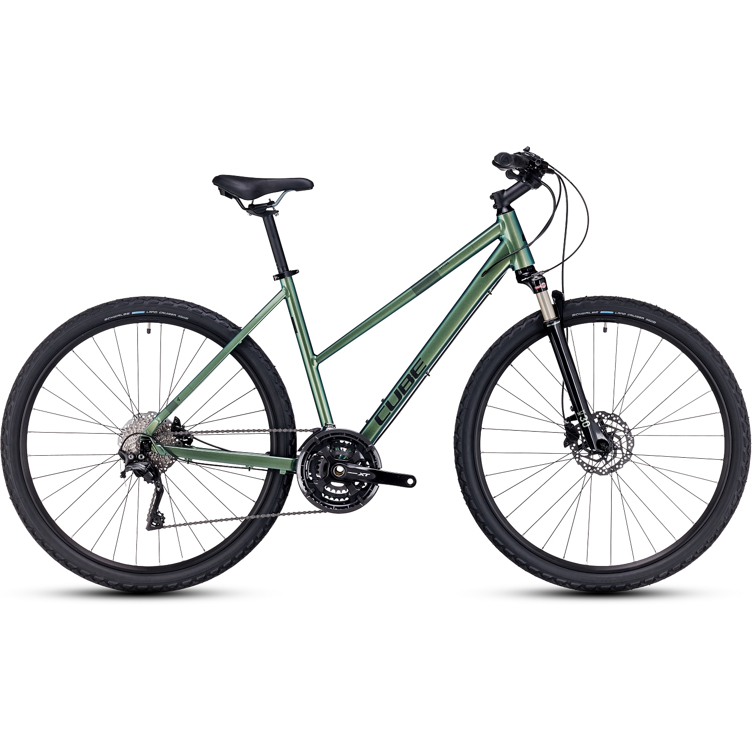 Picture of CUBE NATURE EXC - Women Cross Bike - 2023 - verde / black A00