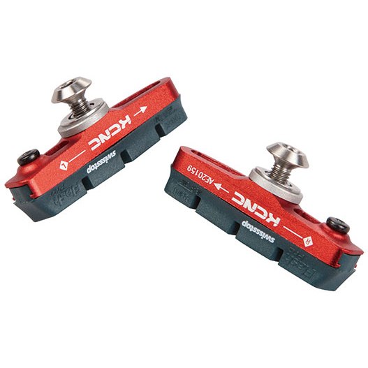 Picture of KCNC Brake Shoes with SwissStop Black Prince Brake Pads