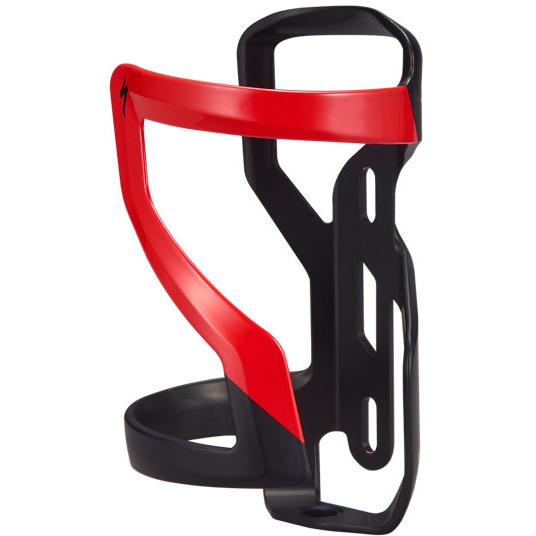 Picture of Specialized Zee Cage II - Left - Bottle Cage - Matte Black/Flo Red