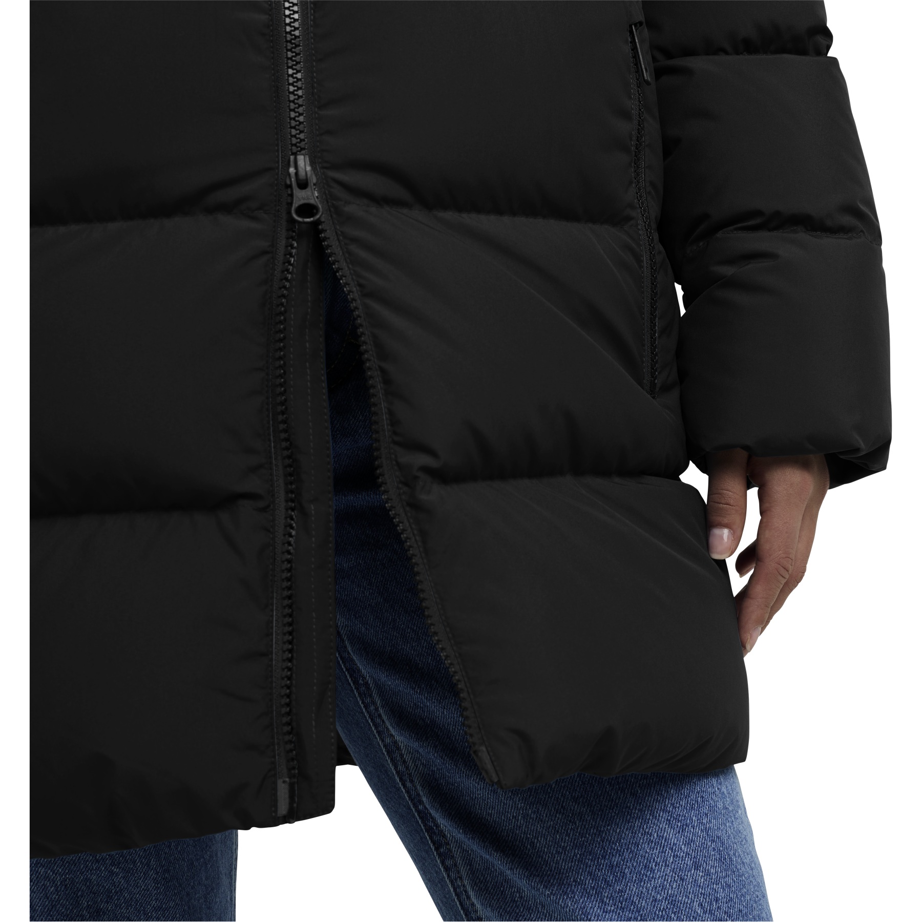 Jack Wolfskin Frozen Palace Long Down Jacket Women Rds - black 