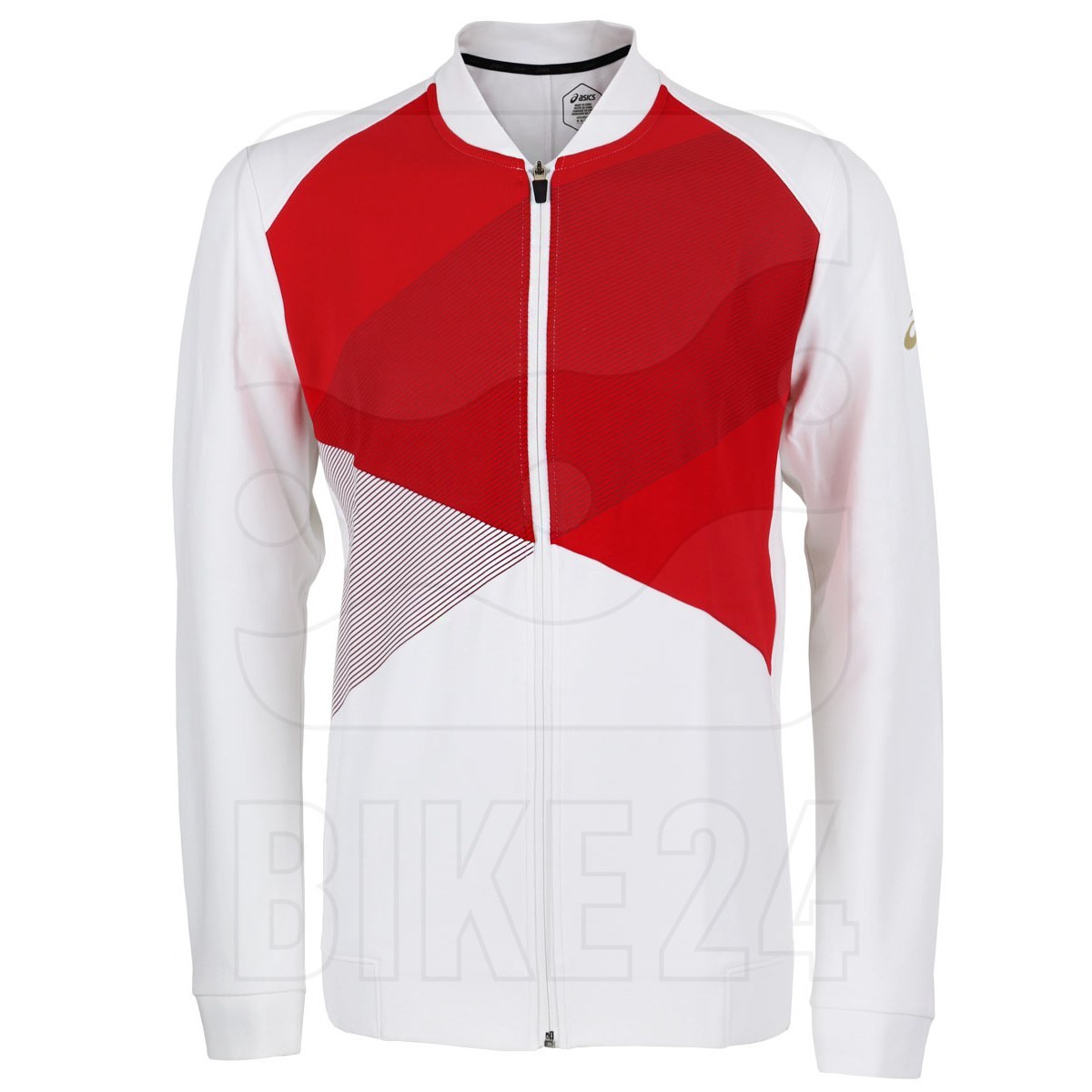 Image of asics Tokyo Warm Up Training Top - brilliant white/classic red