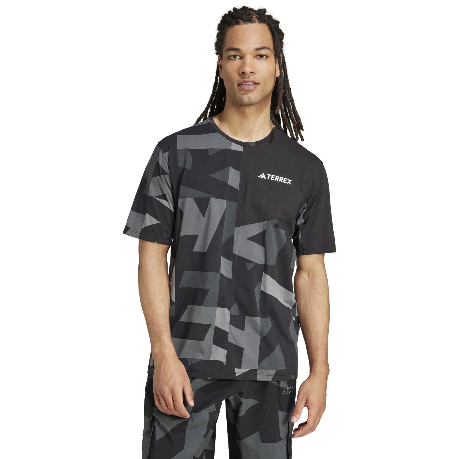 Produktbild von adidas TERREX Allover Multi T-Shirt Herren - black/carbon JE0390