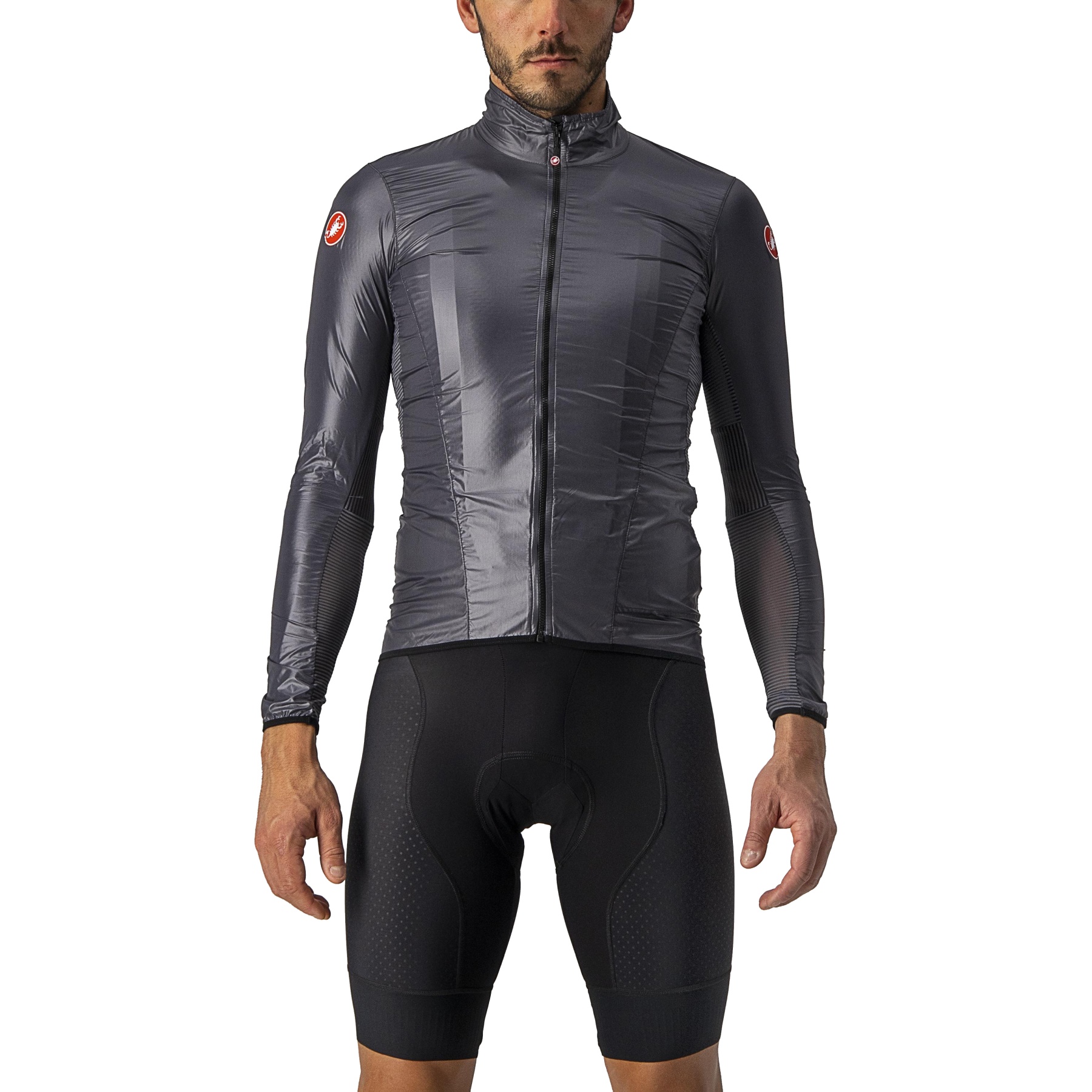 Image of Castelli Aria Shell Jacket Men - dark grey 030