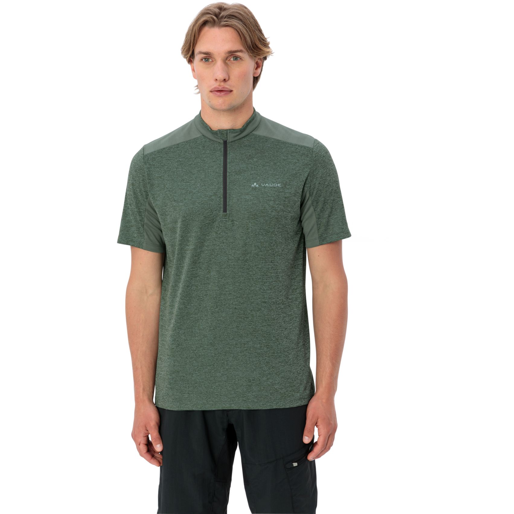Produktbild von Vaude Tamaro Half Zip IV Kurzarmshirt Herren - agave