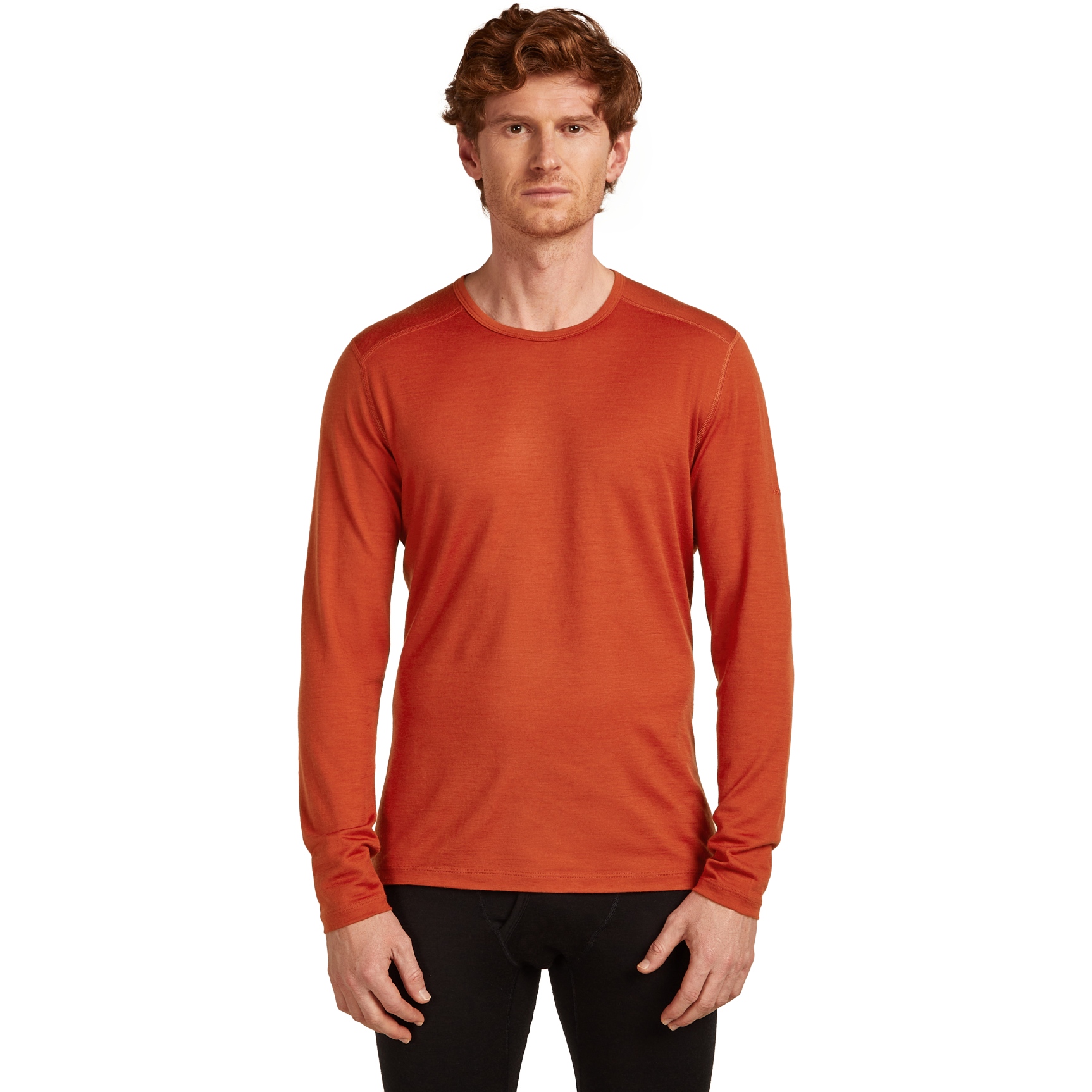 Produktbild von Icebreaker Merino 200 Oasis Thermo-Langarmshirt mit Rundhalsausschnitt Herren - Agate