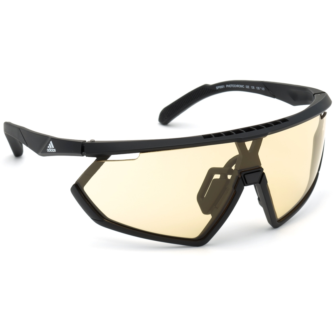 Picture of adidas Sp0001 Injected Sport Sunglasses - Matte Black / Vario Yellow