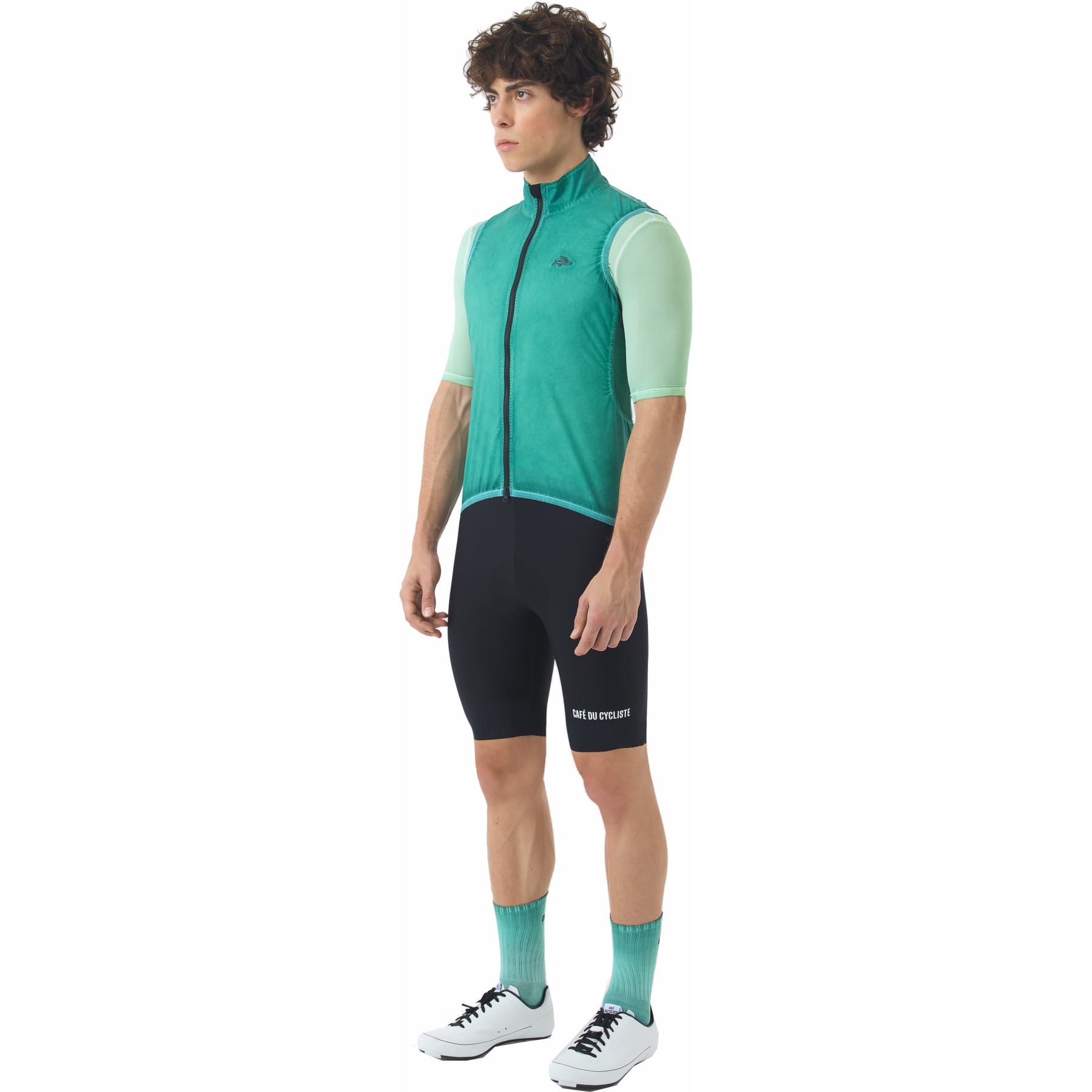 Café du Cycliste Edith Gilet Men - cold dye/dark sea | BIKE24
