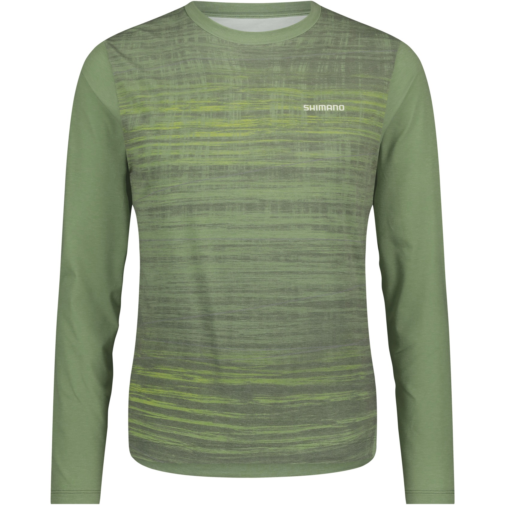 Produktbild von Shimano Spazio Printed MTB Langarmtrikot Herren - grün