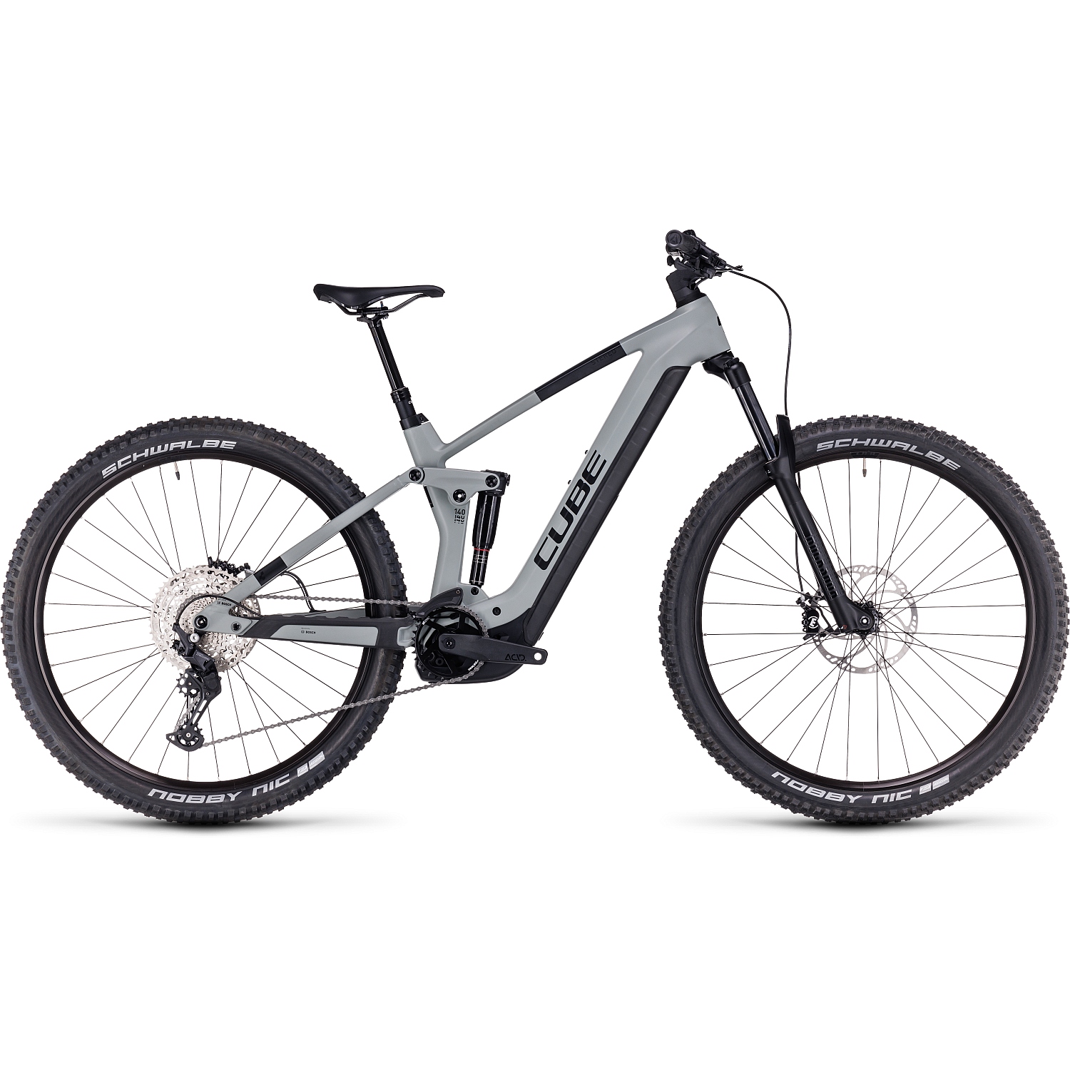 Productfoto van CUBE STEREO HYBRID 140 HPC Pro 750 - Carbon E-Mountainbike - 2024 - 29&quot; - swampgrey / black