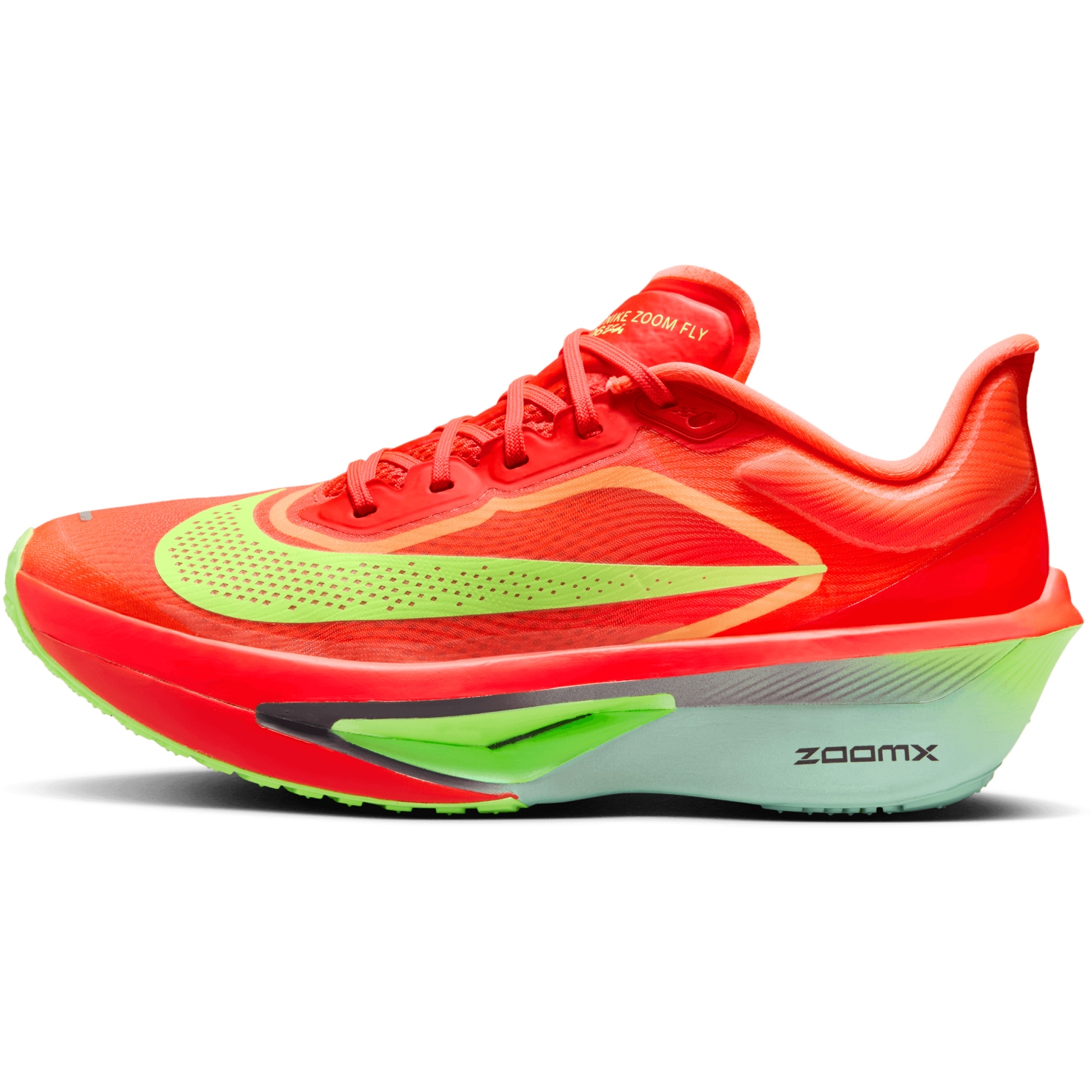 Produktbild von Nike Zoom Fly 6 Laufschuhe Damen - bright crimson/cave purple-lime blast FN8455-601