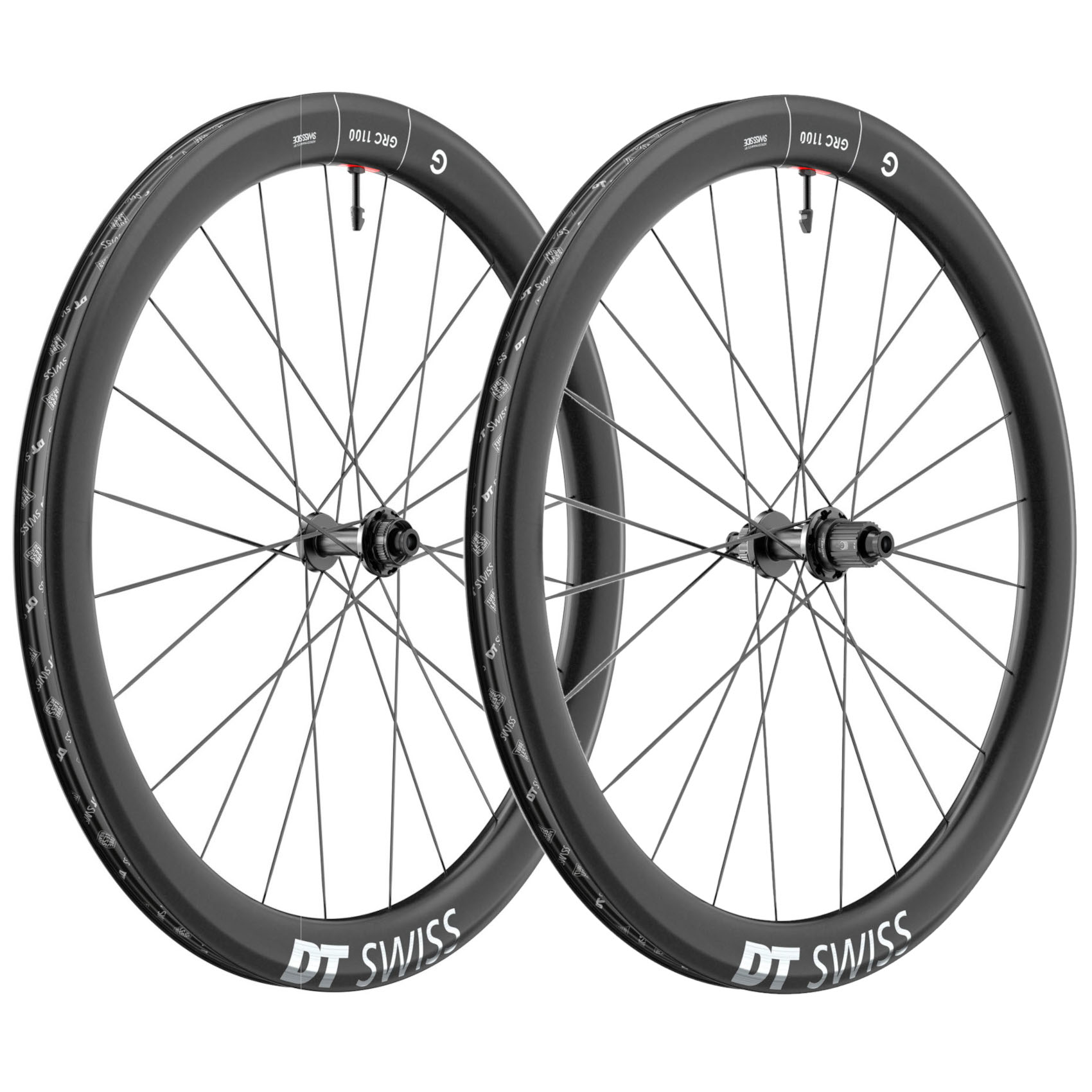 Produktbild von DT Swiss GRC 1100 DICUT 50 Laufradsatz - 28&quot; | Carbon | Centerlock - 12x100mm | 12x142mm - Micro Spline