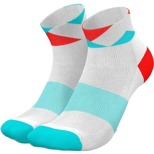 Picture of INCYLENCE Running Peaks Short Socks - Cyan Inferno
