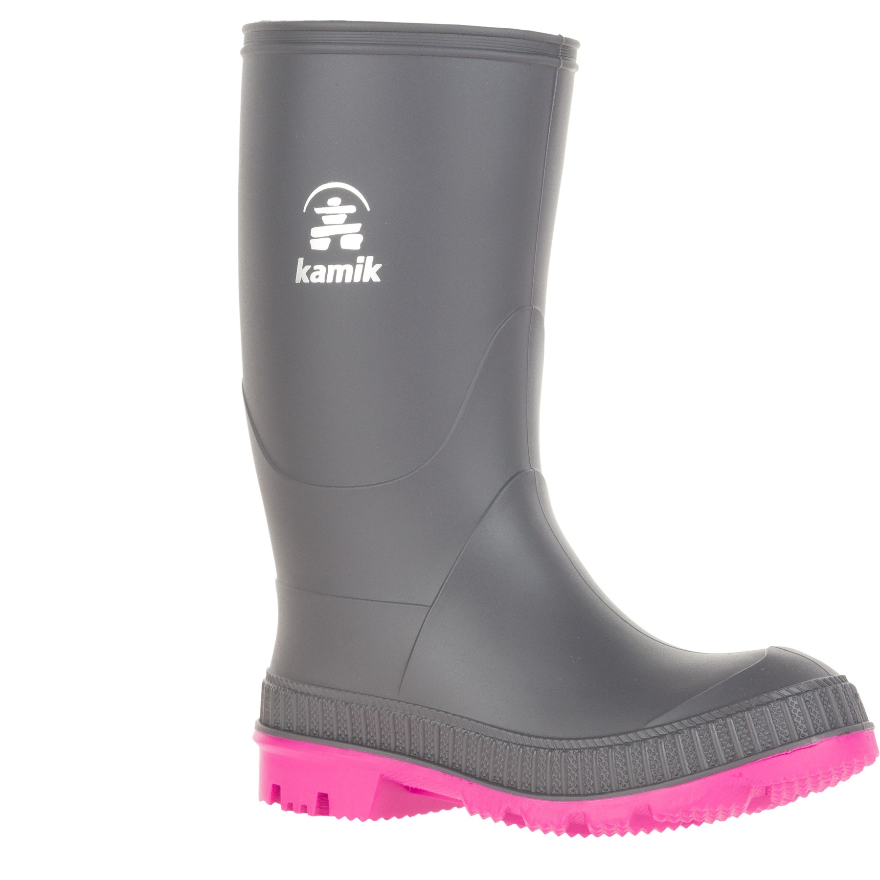 Picture of Kamik Stomp Kids Rubber Boots - Charcoal Magenta