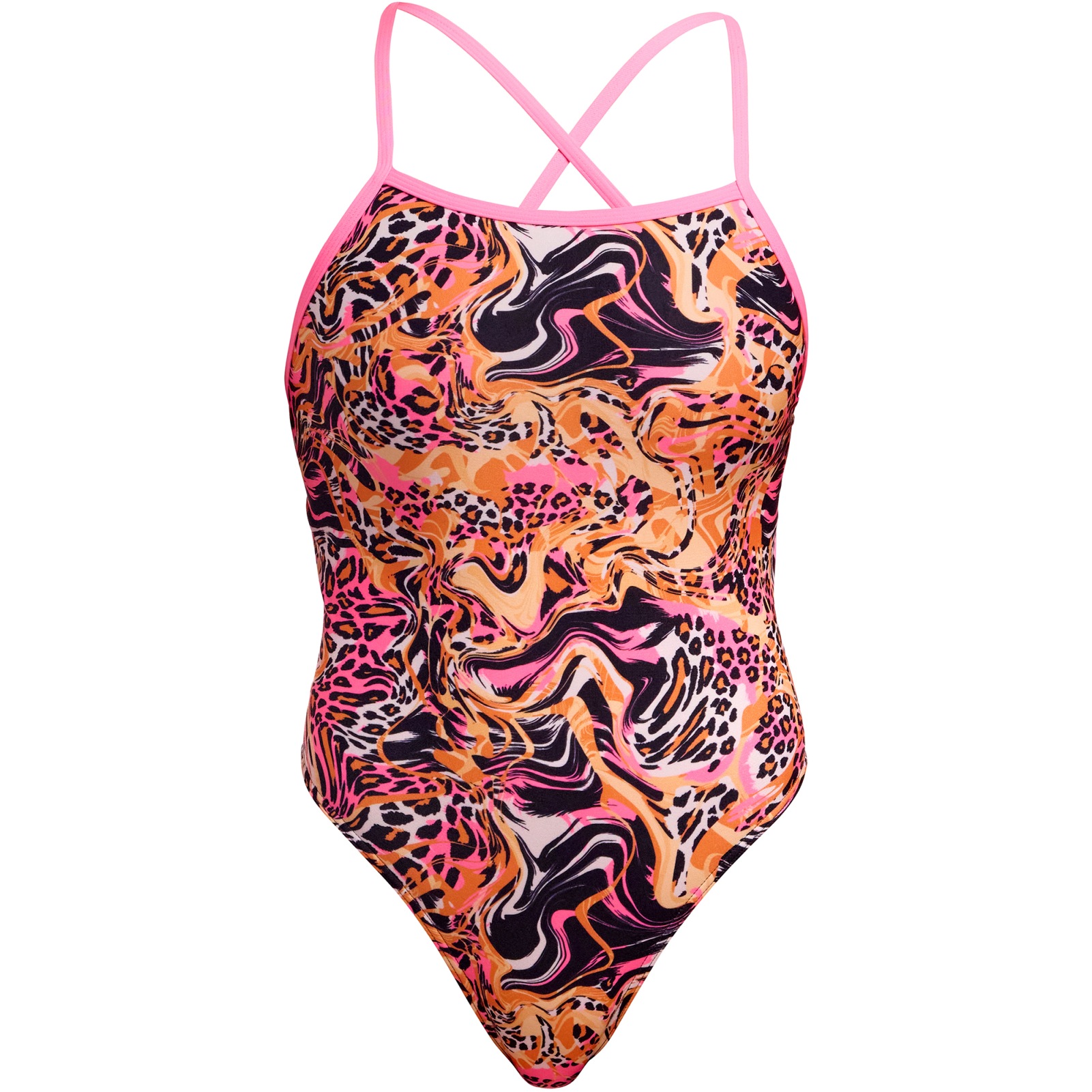 Женский цельный купальник Funkita Tie Me Tight Eco - Tipsy Tiger