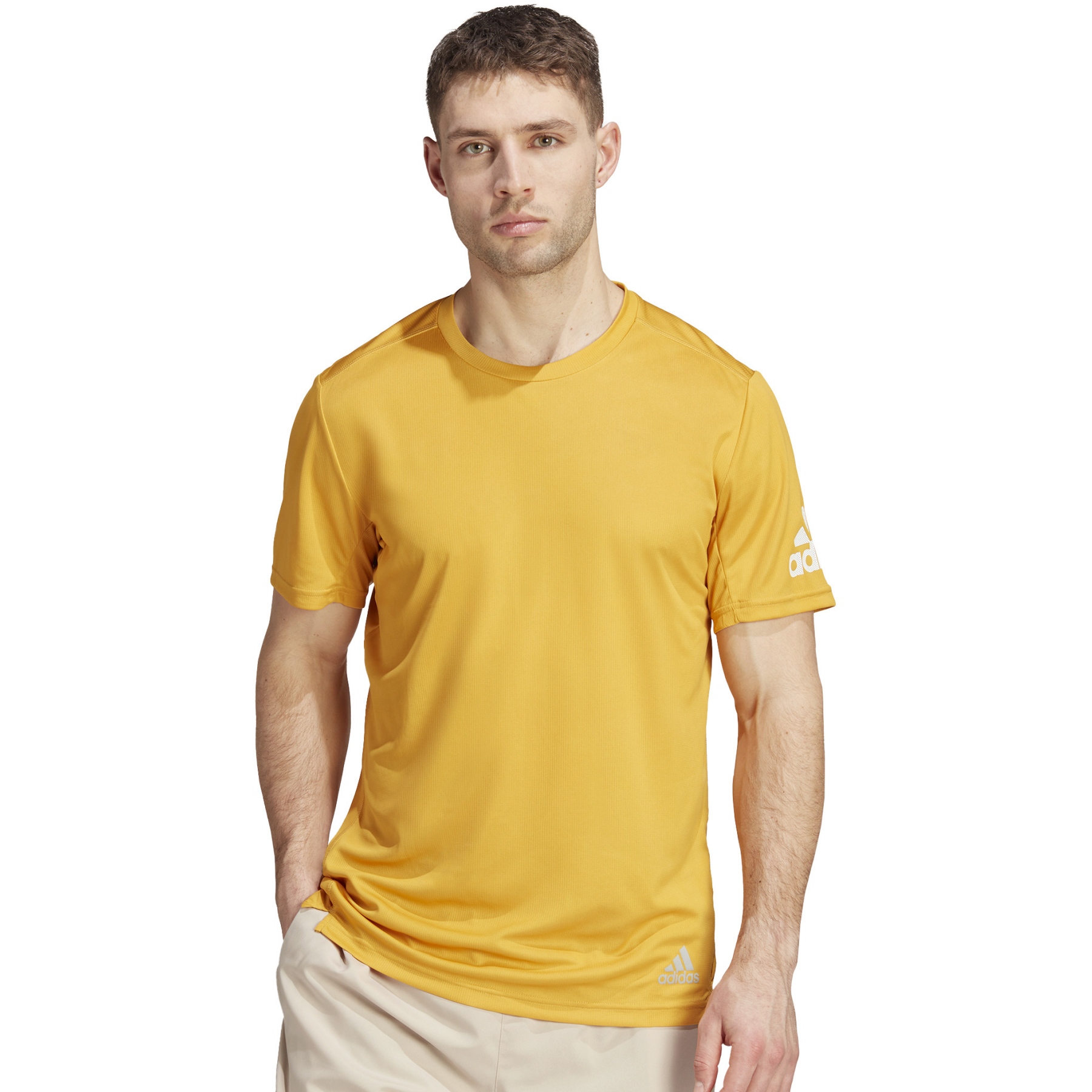 adidas Men's Run It Shortsleeve Shirt - pre yellow IJ6838 | BIKE24