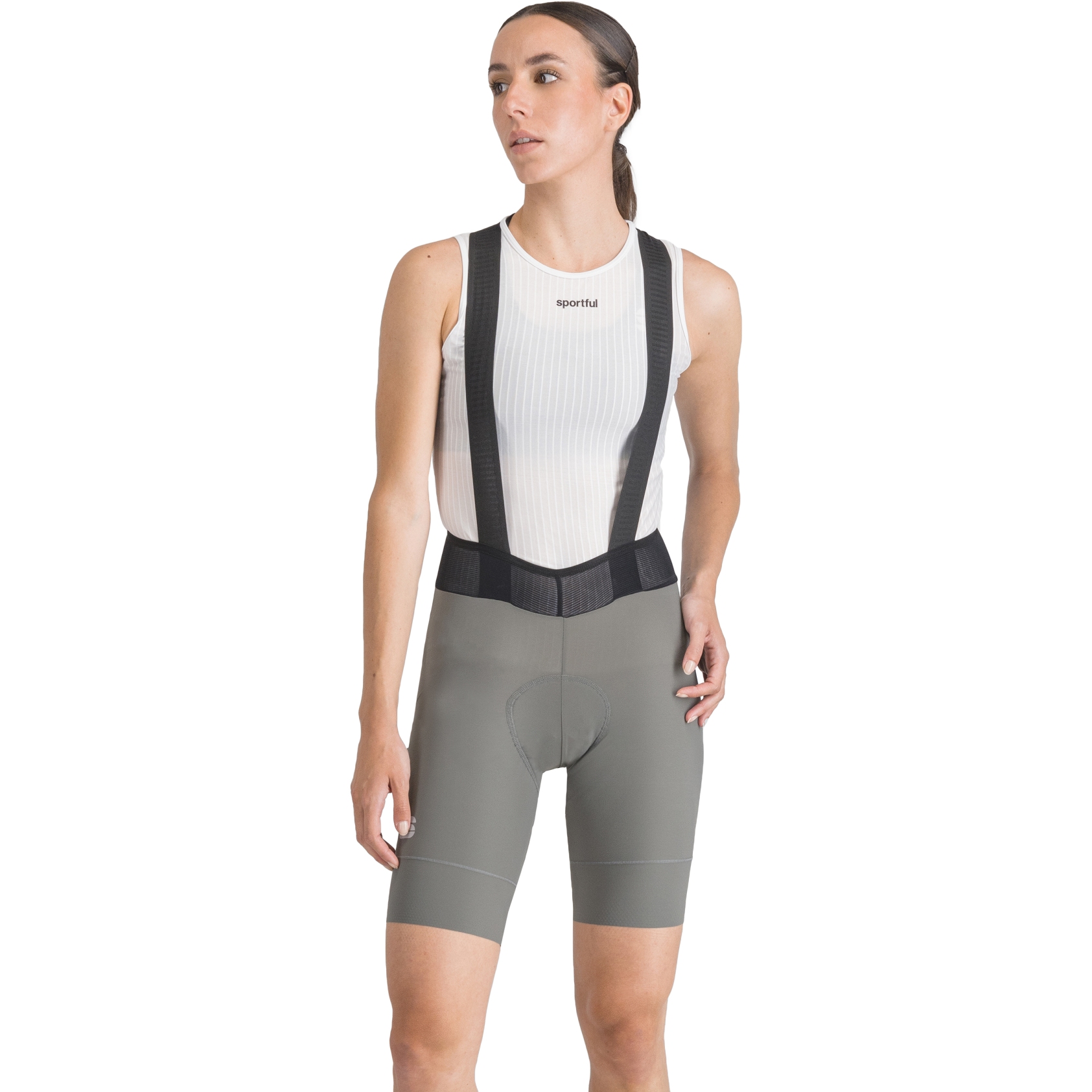 Photo produit de Sportful Cuissard à Bretelles Court Cycliste Femme - Srk - 125 Gun Metal