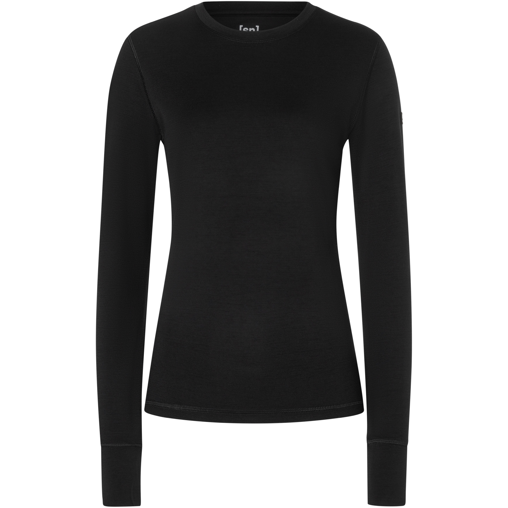 QS Maglietta A Maniche Lunghe Donna: Dolcevita Aderente In Morbido Jersey Con Stampa Allover