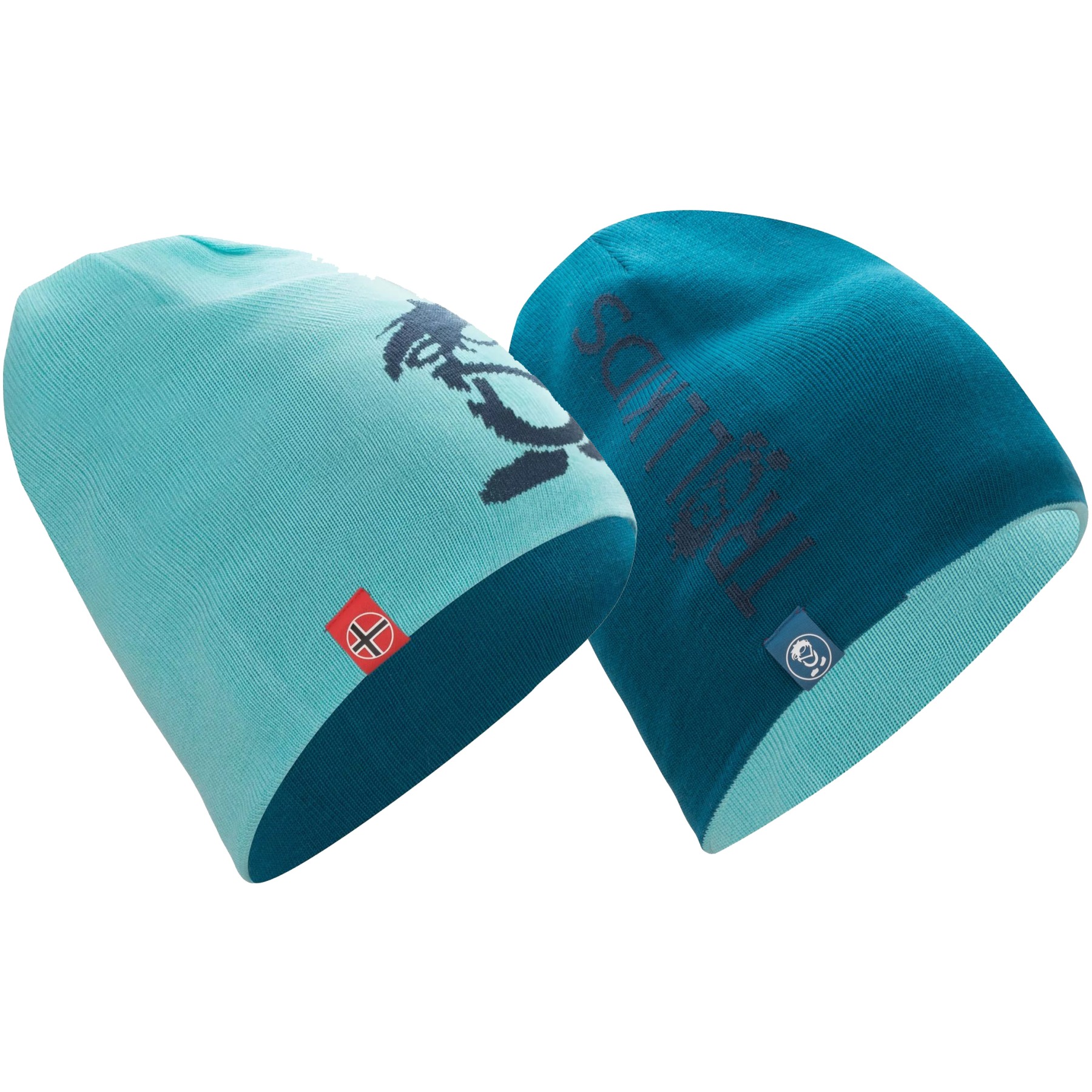 Детская длинная шапочка Trollkids Troll Long Beanie Kids - арктический синий