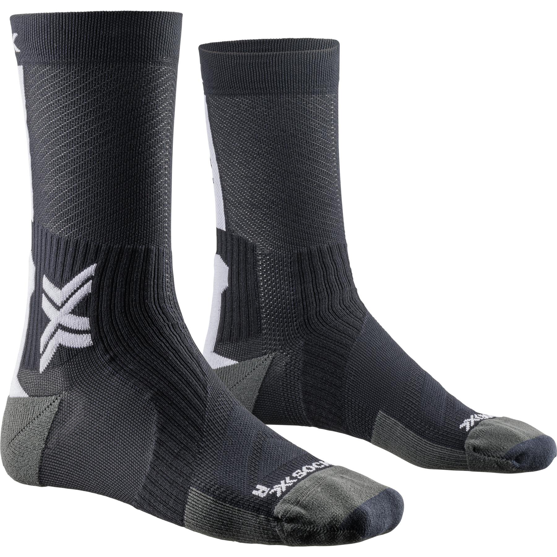 Picture of X-Socks Bike Perform Crew Socks - opal black/arctic white