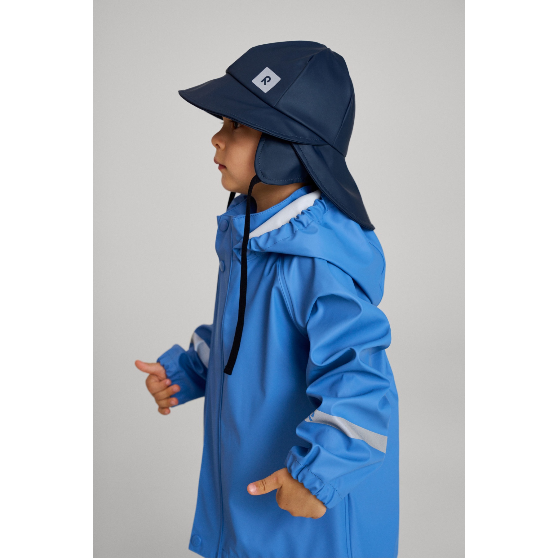 Veste Imperméable Enfant Reima Lampi - Coutures étanches - Capuche Amovible - Détails Réfléchissants