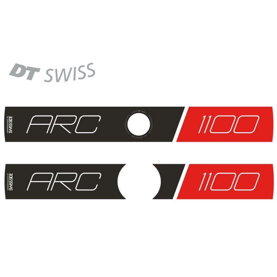 DT Swiss Decal Set ARC 1100 db Disc - WRS10022221S - black/red | BIKE24