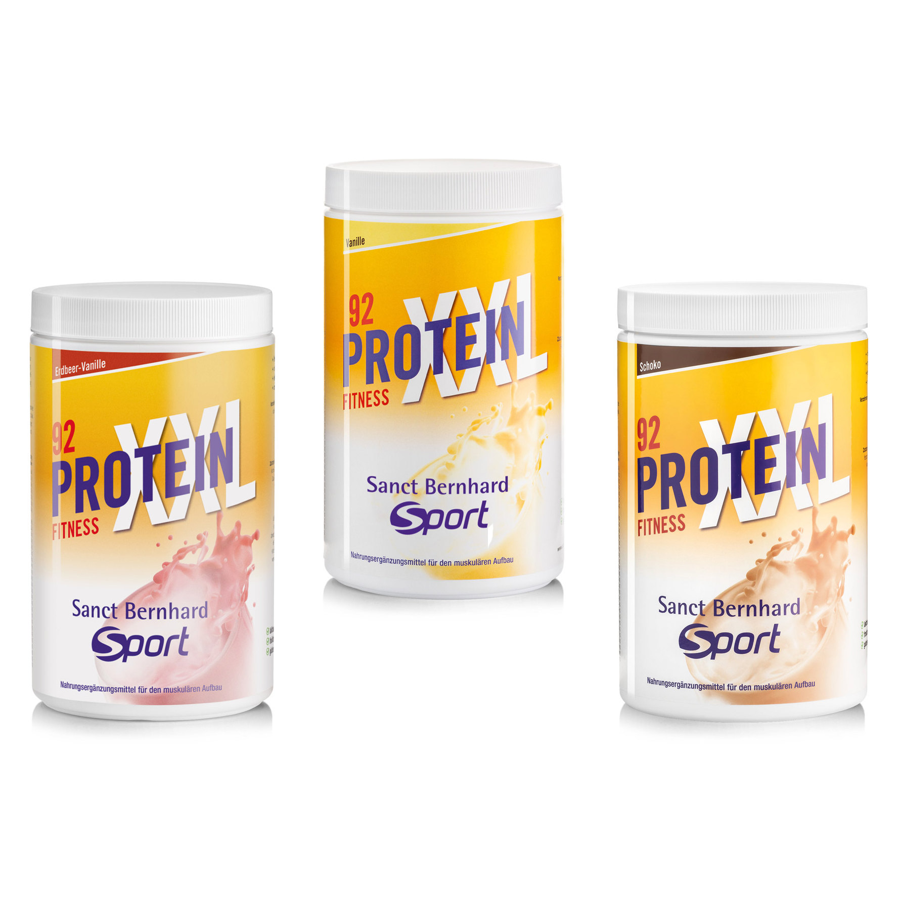 Produktbild von Sanct Bernhard Sport Proteindrink XXL 92 - Protein-Getränkepulver - 450g
