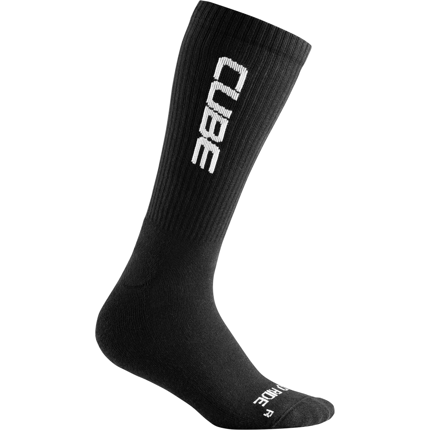 Picture of CUBE After Race High Cut Logo Socks - black&#039;n&#039;white