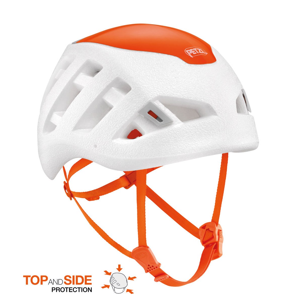 Picture of Petzl Sirocco Helmet - white/orange