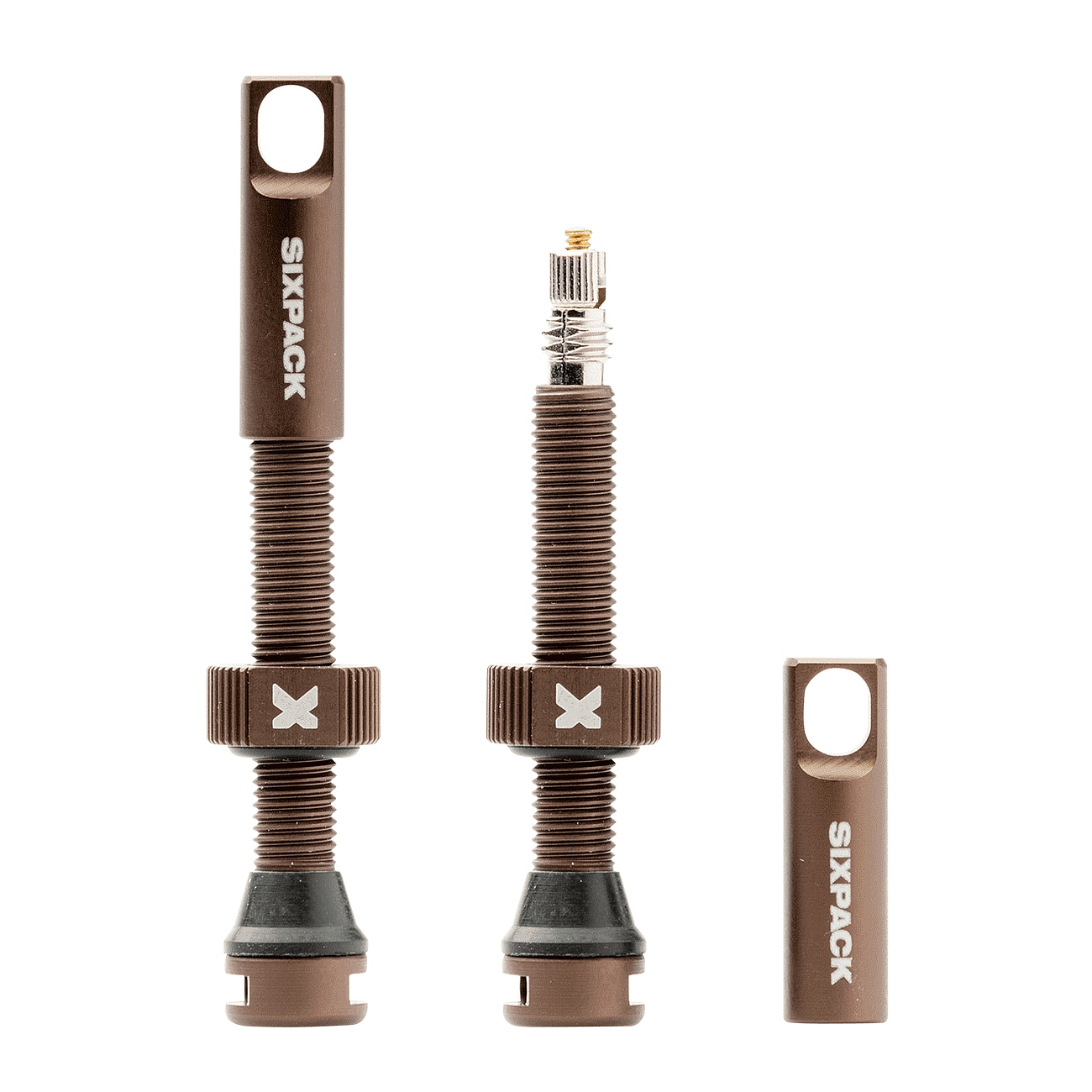 Foto de Sixpack Válvulas Tubeless (1 Par) - 44mm - bronze