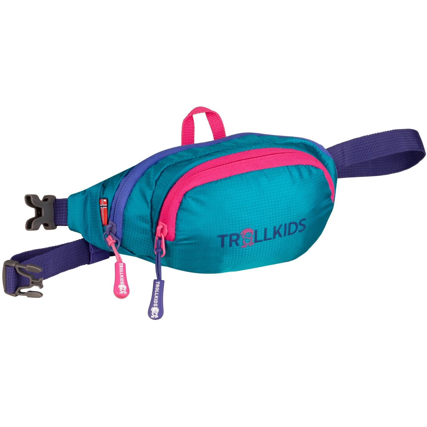 Produktbild von Trollkids Trolltunga Hüfttasche 1.2L Kinder - Dark Turquoise/Light Magenta