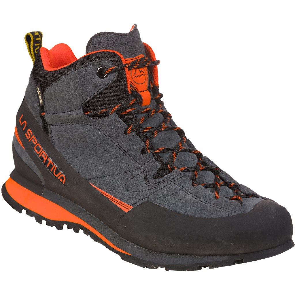 La Sportiva Boulder X Mid GTX Approach Shoes - Carbon/Flame | BIKE24