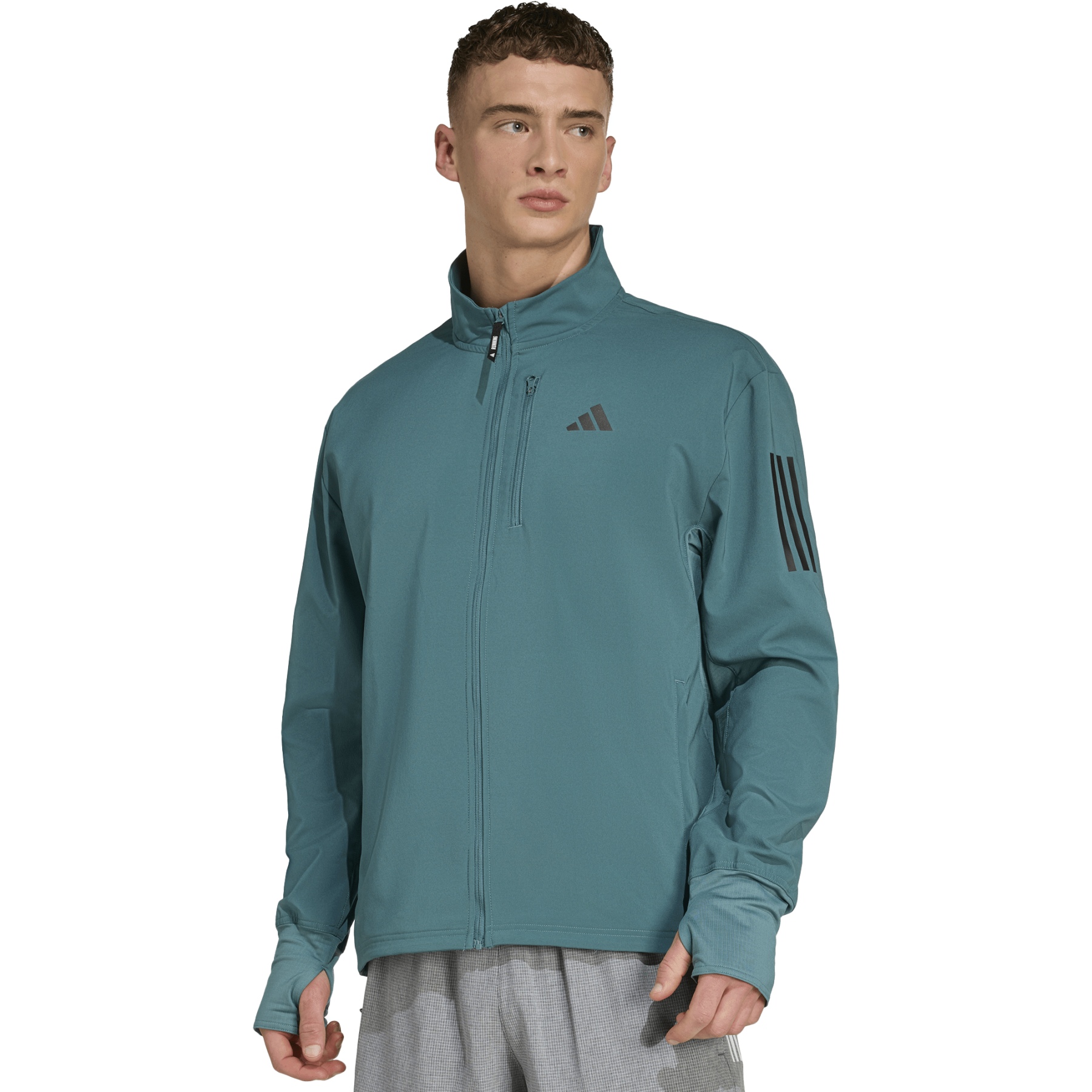 мужская утепленная куртка adidas Own the Run - preloved teal JW9647